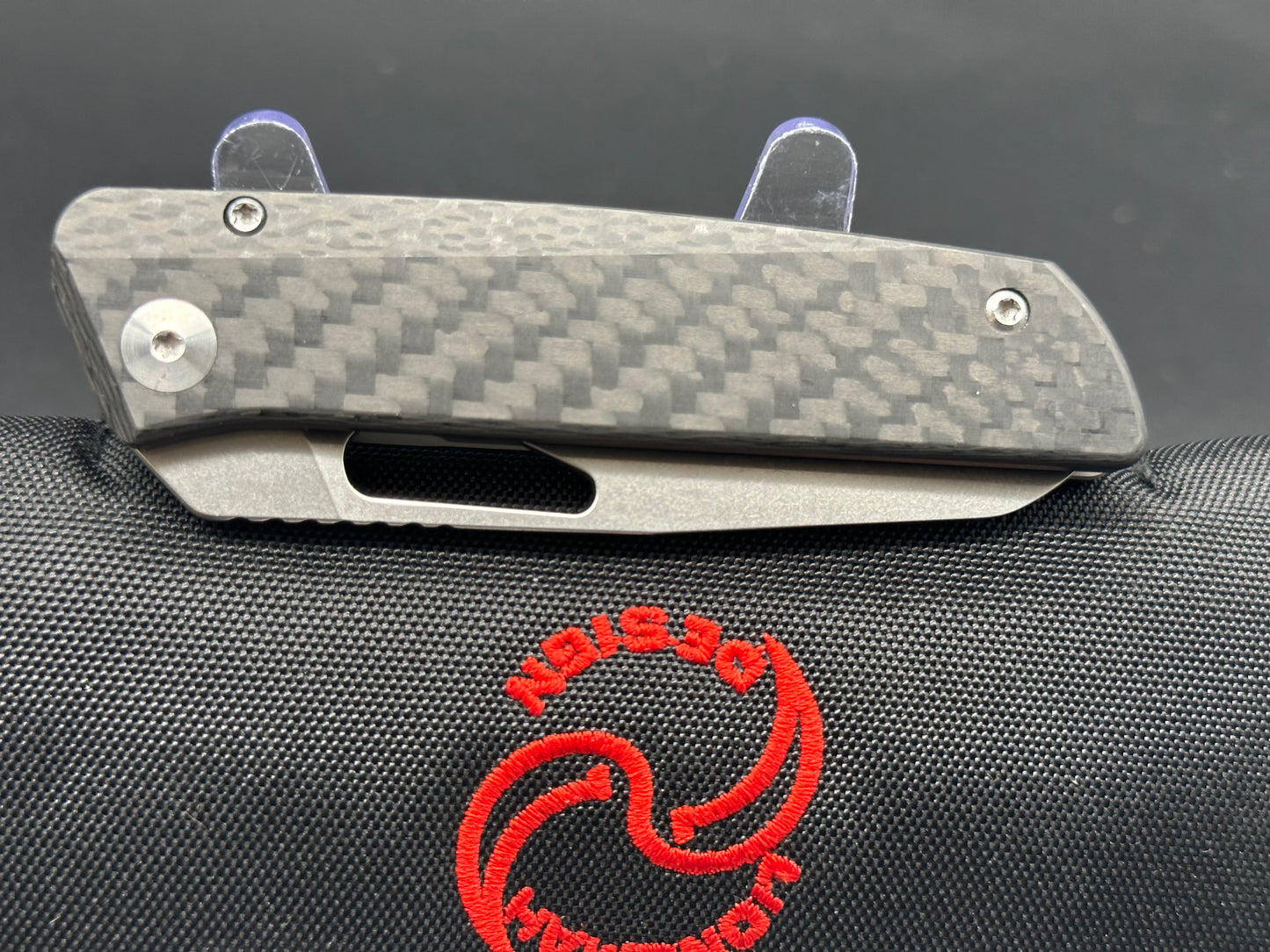 Liong Mah Design KUF EDC 3.0 Kitchen Utility Frame Lock Knife CF/Ti