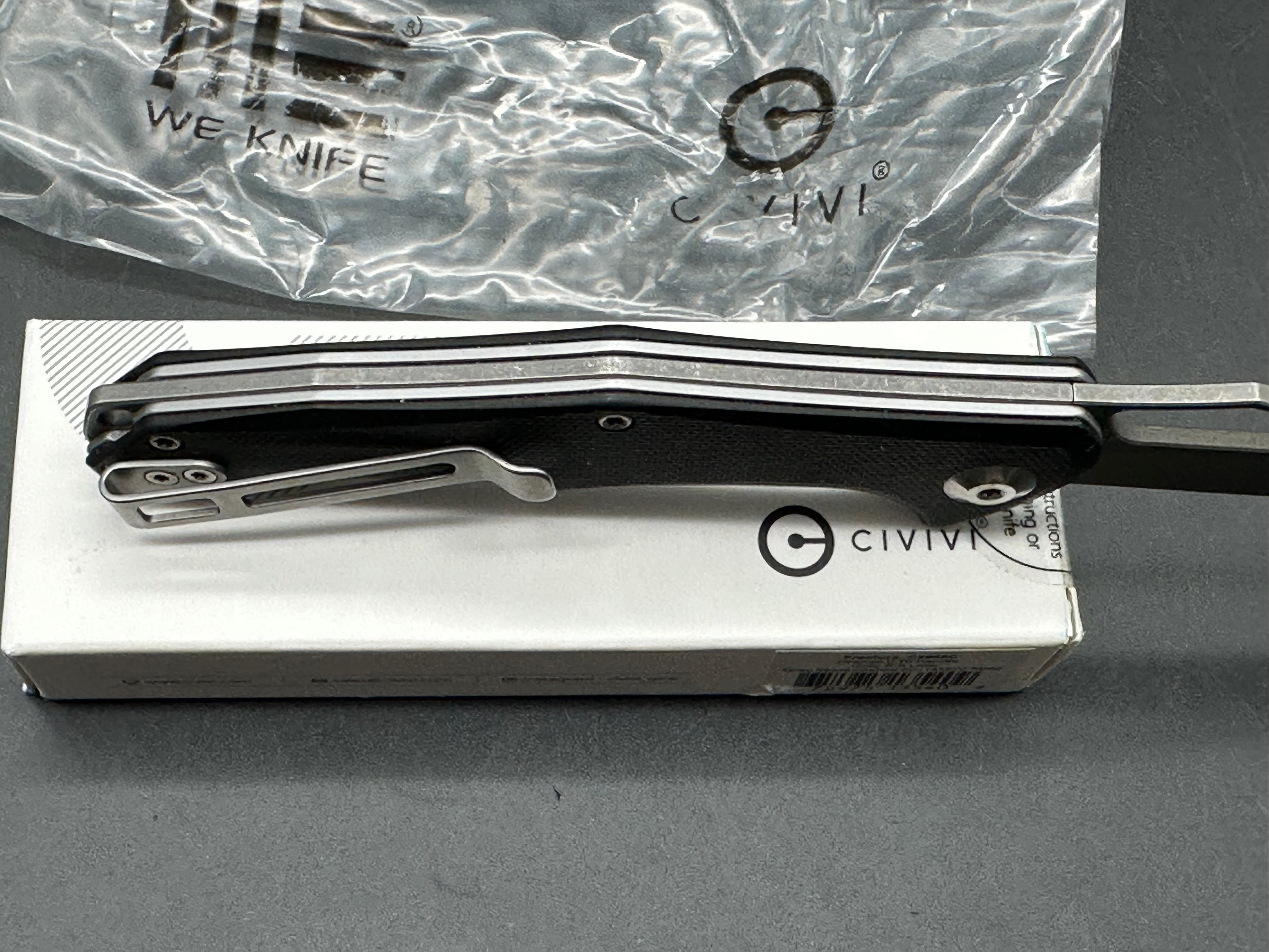 Civivi Fracture Black G10 slip joint