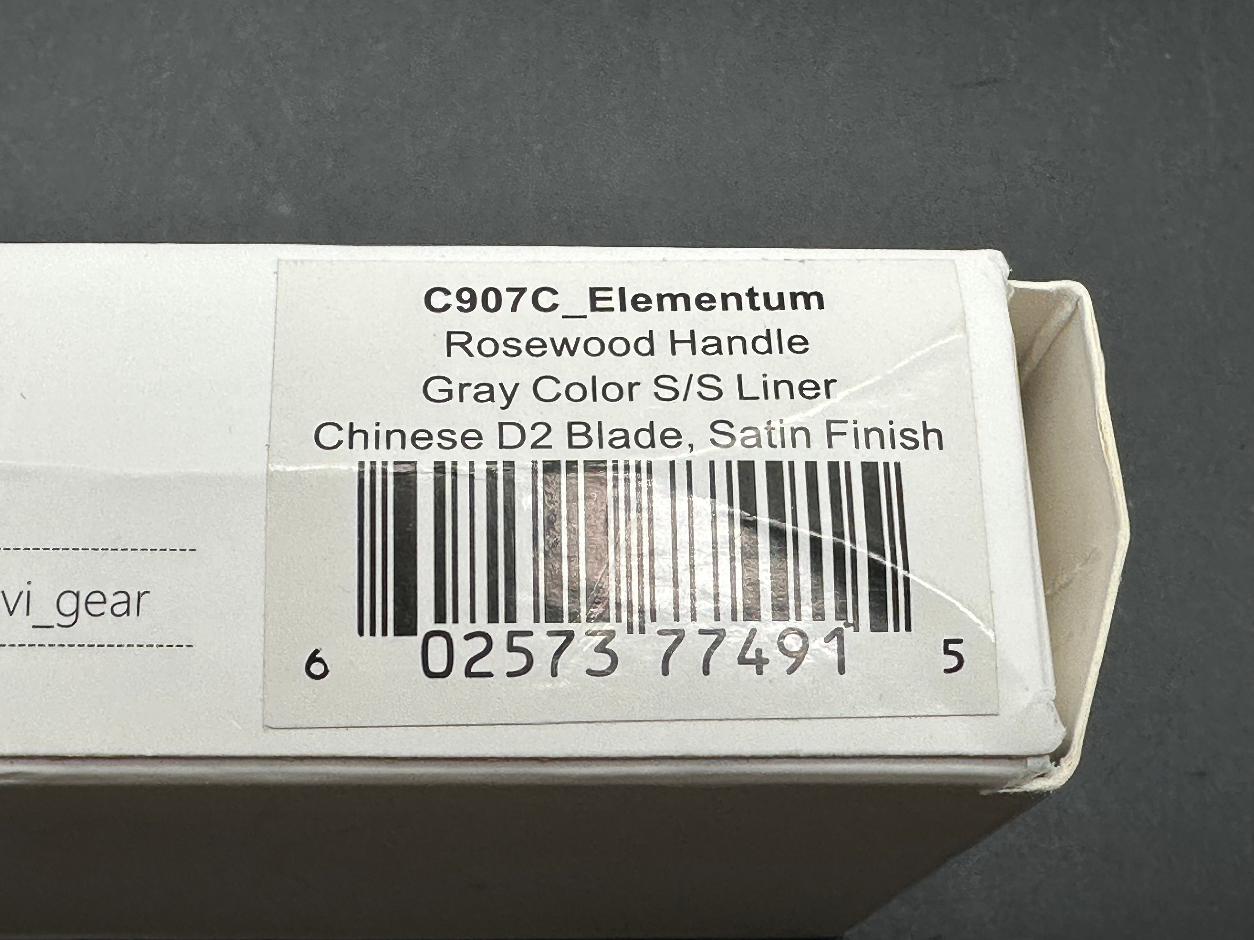 CIVIVI Elementum Liner Lock Knife Rosewood (2.9" Satin D2)