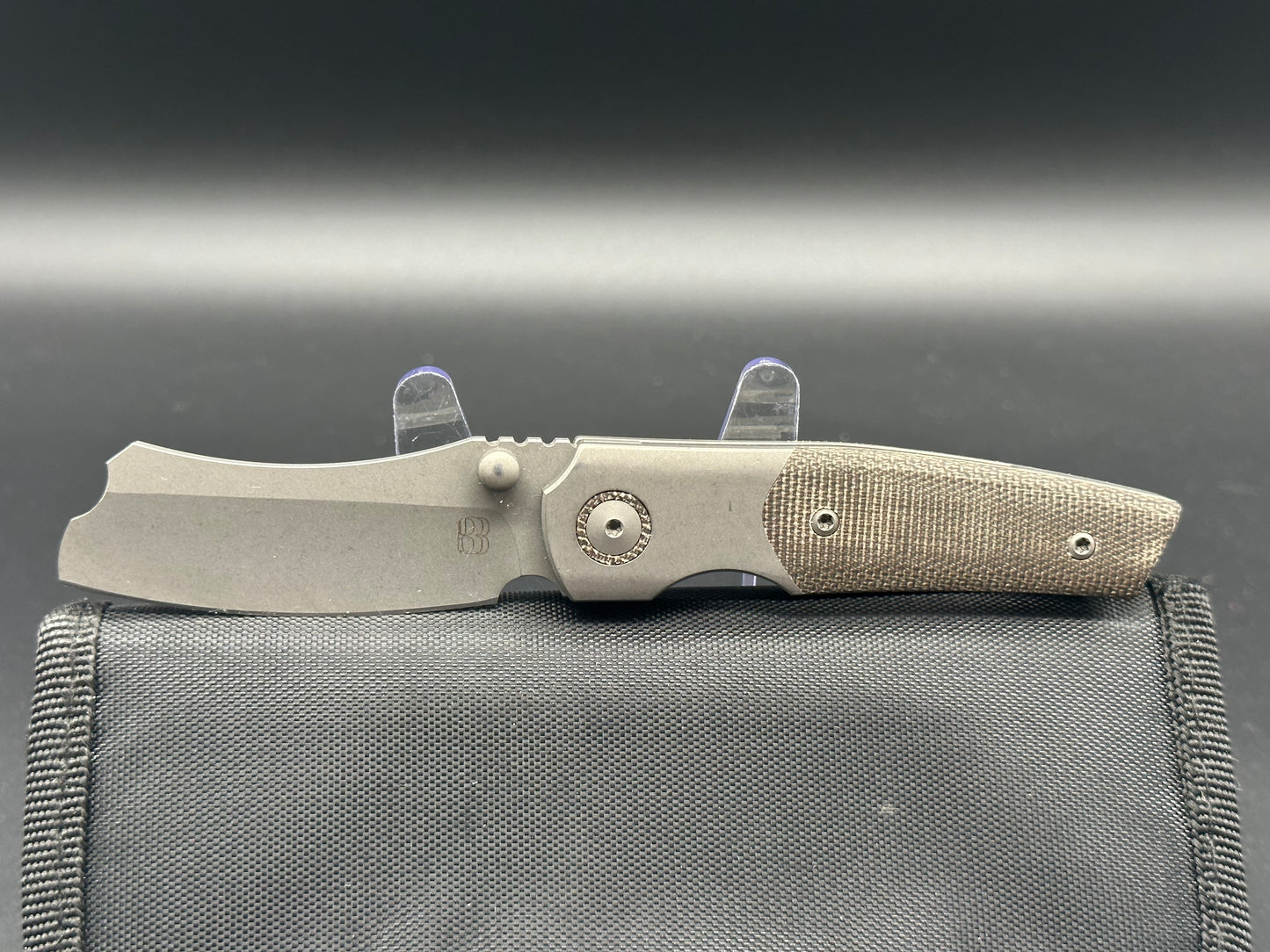 Berg blades Mini Barber Green micarta