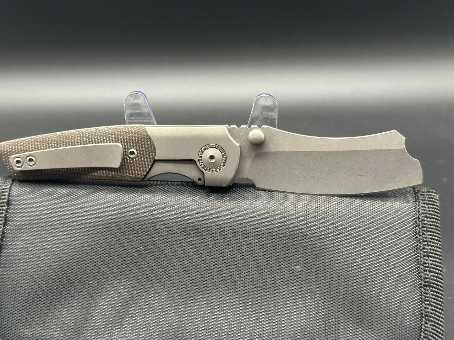 Berg blades Mini Barber Green micarta