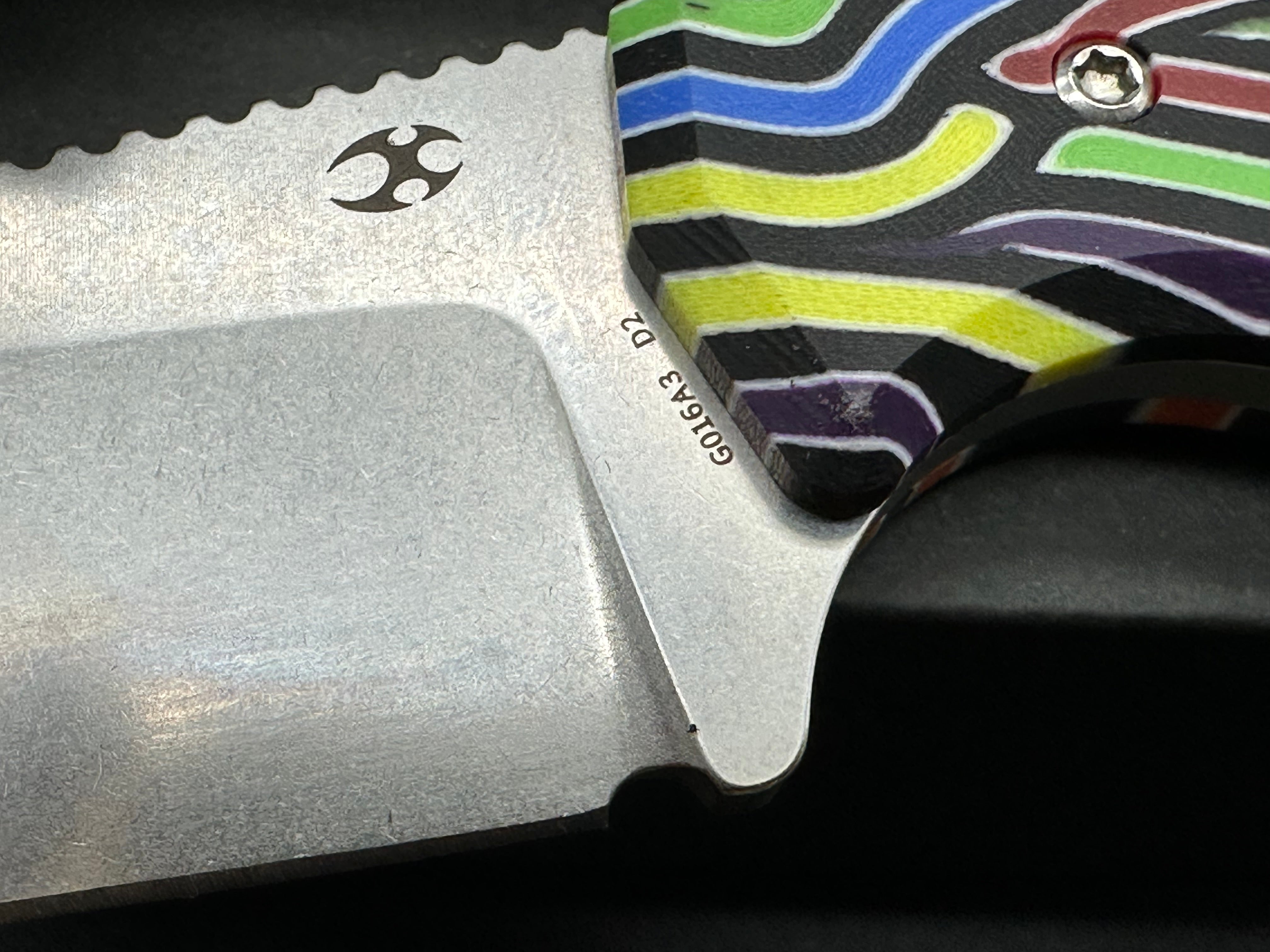 KANSEPT SIAFU | FIXED BLADE | 2.41" D2 BLADE | ARCADE PATTERN G-MASCUS | DIRK PINKERTON DESIGN