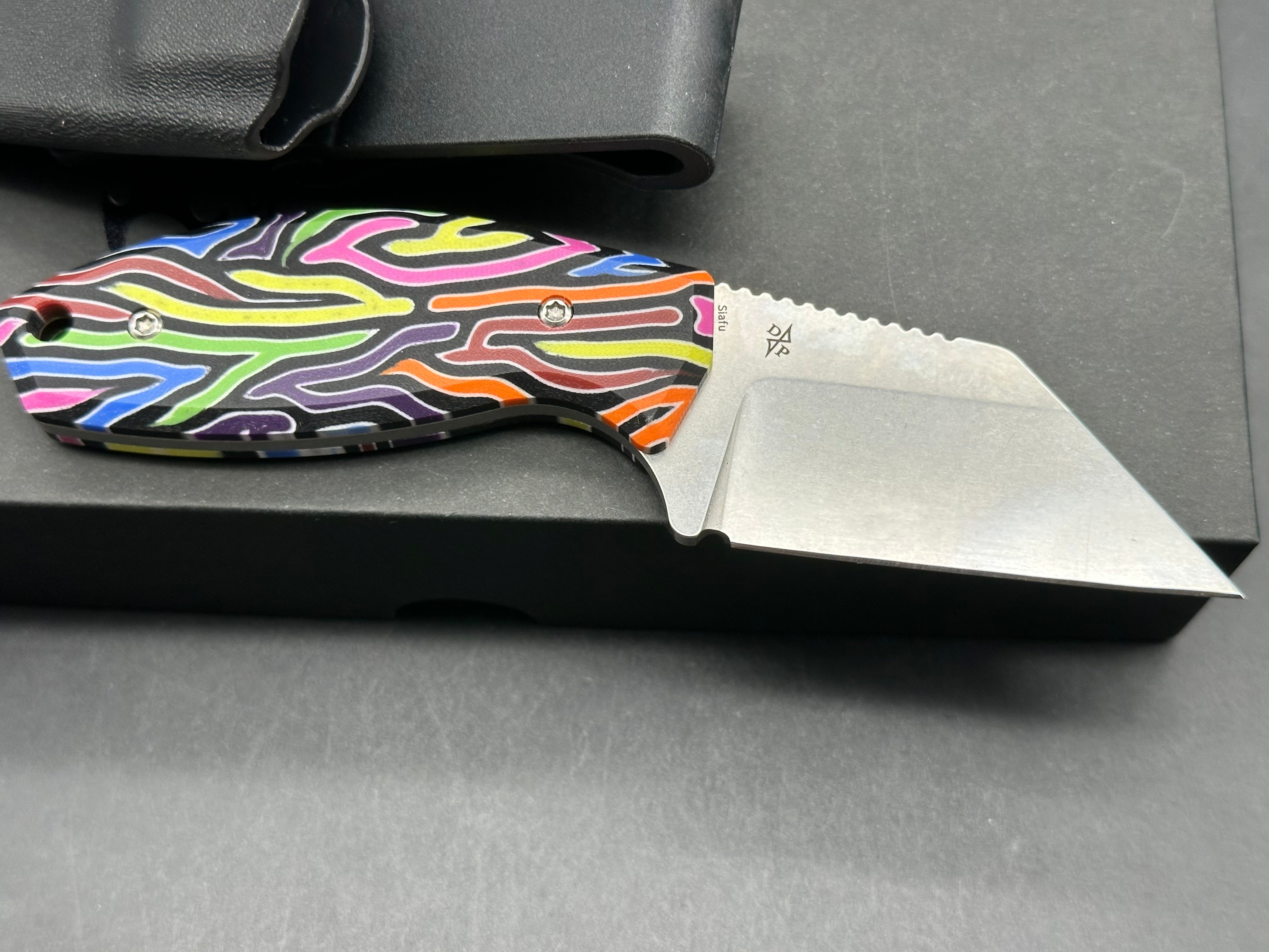 KANSEPT SIAFU | FIXED BLADE | 2.41" D2 BLADE | ARCADE PATTERN G-MASCUS | DIRK PINKERTON DESIGN
