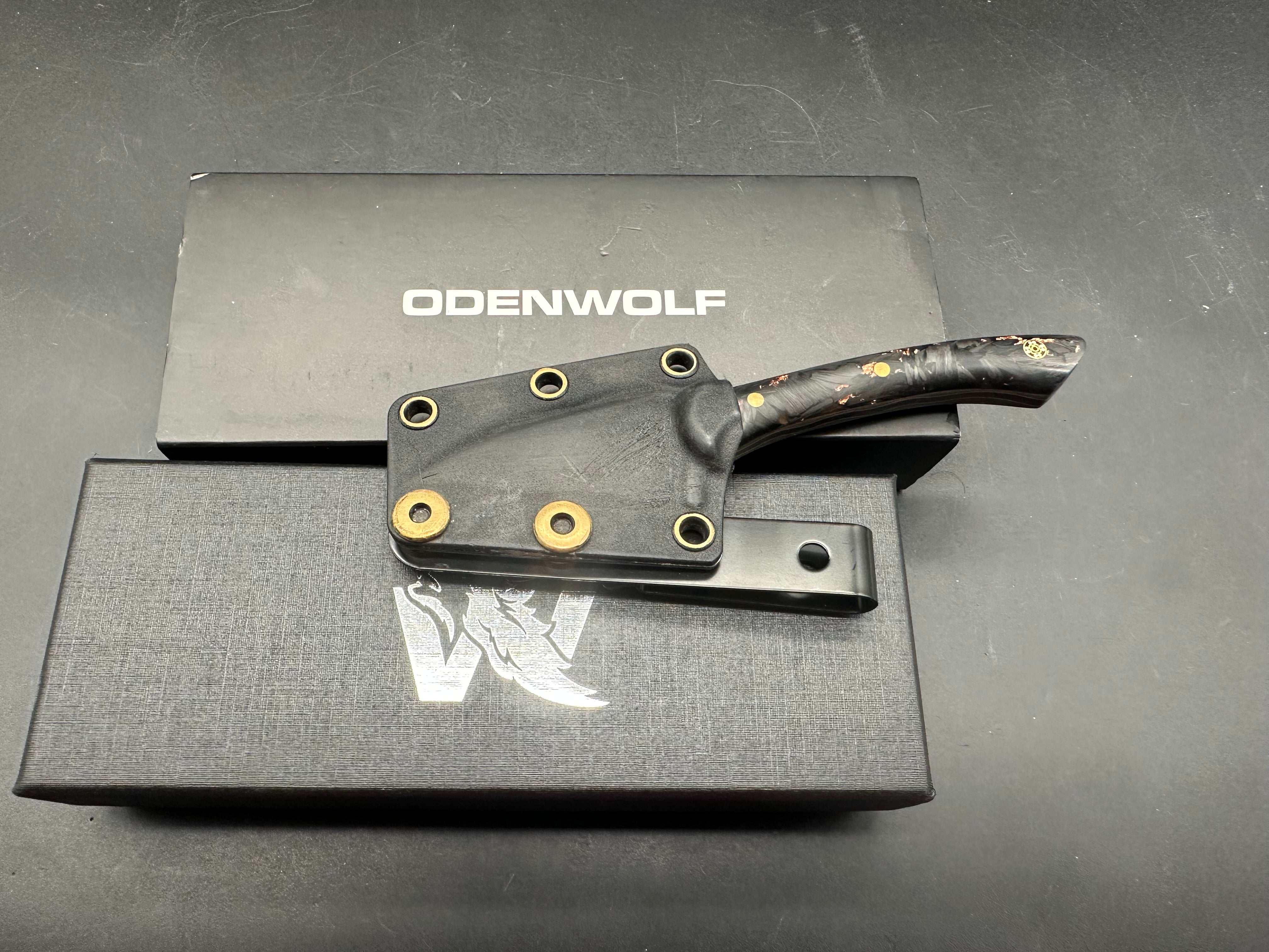 Raymond Roberts of Royalty Rings Co. Kiradashi Bakers Forge Damascus steel with copper and 80CRV2 core