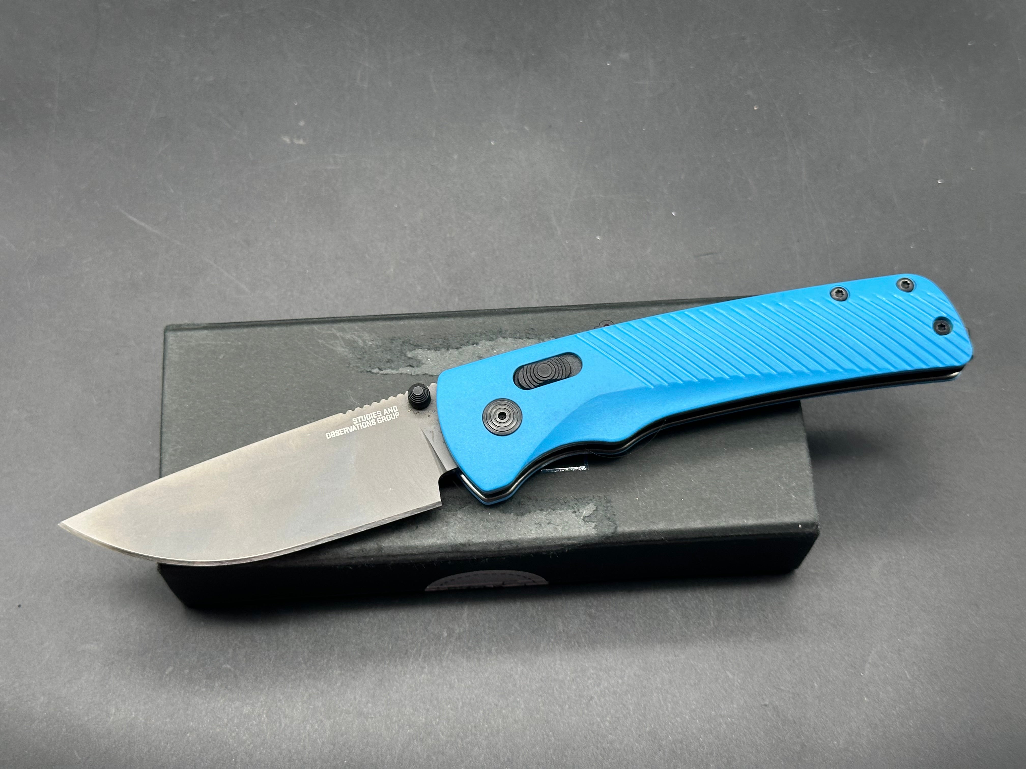 SOG Flash AT-XR Lock Knife Civic Cyan GRN 3.45"