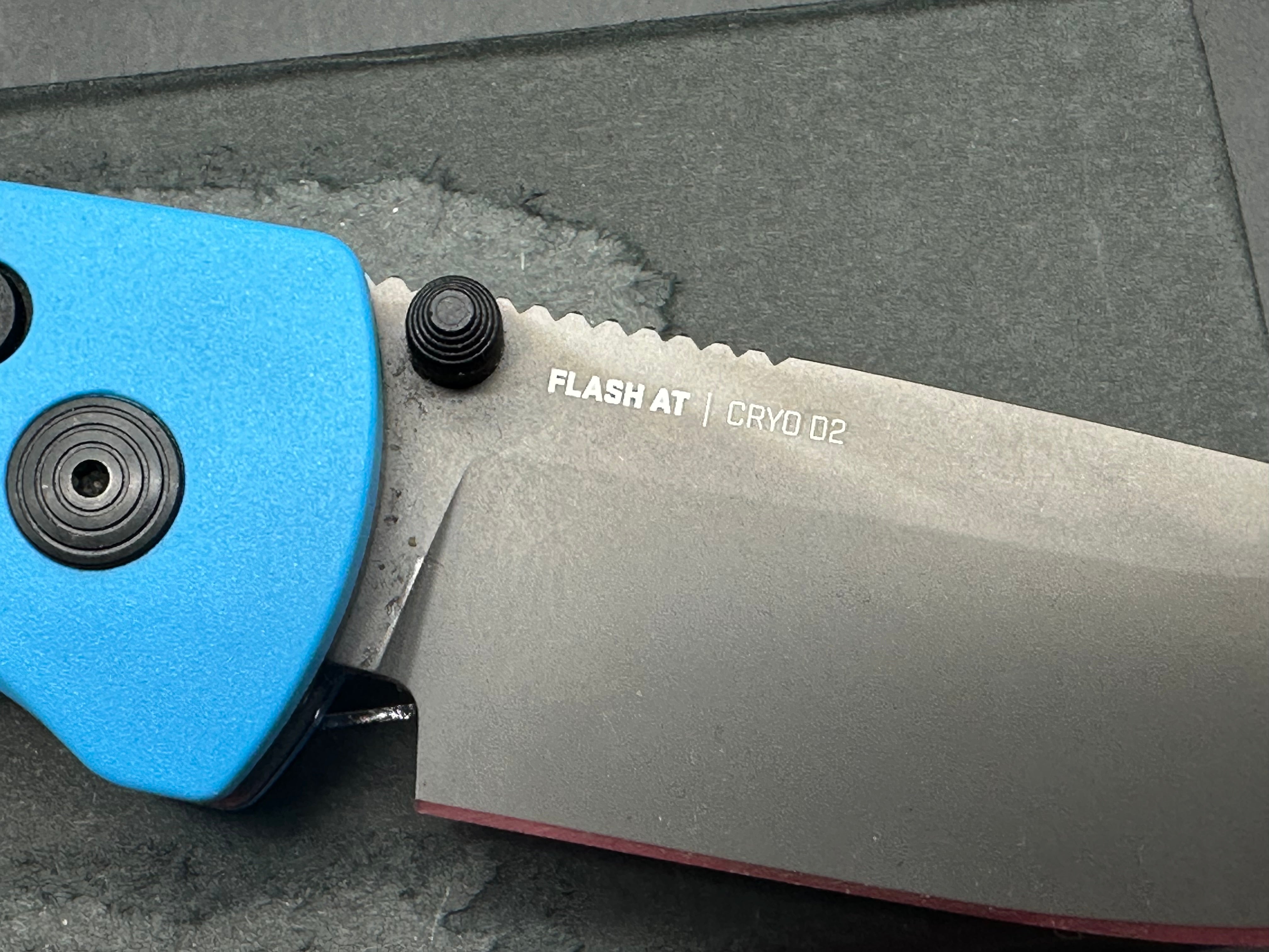 SOG Flash AT-XR Lock Knife Civic Cyan GRN 3.45"