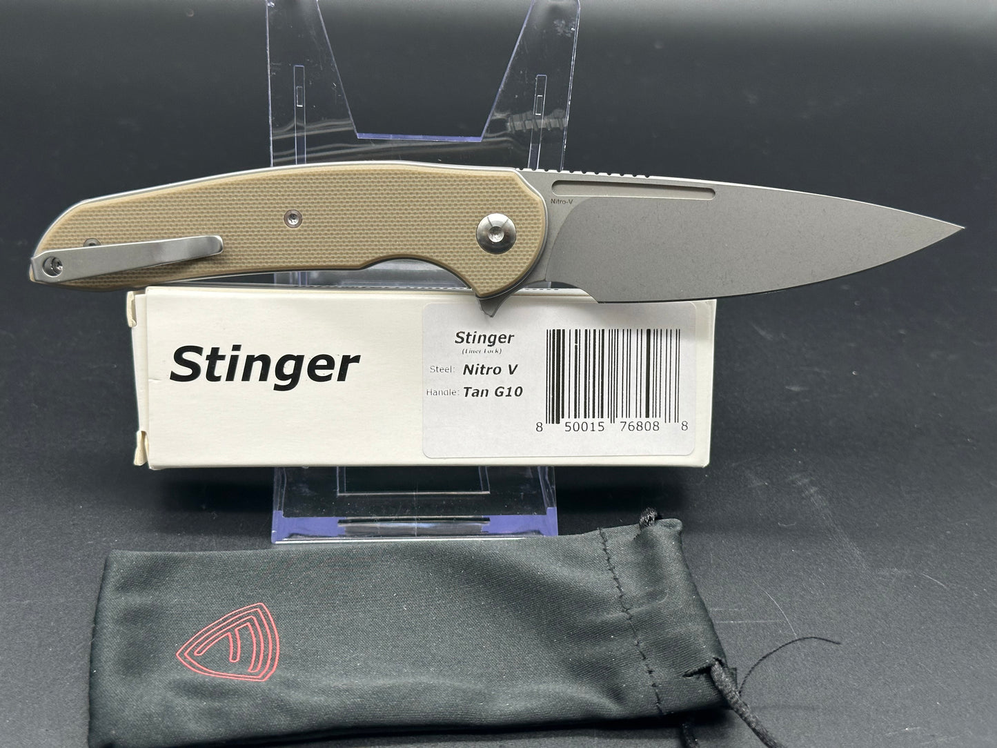 Ferrum Forge Knife Works Stinger Liner Lock Knife Tan G-10 (3.25" SW)