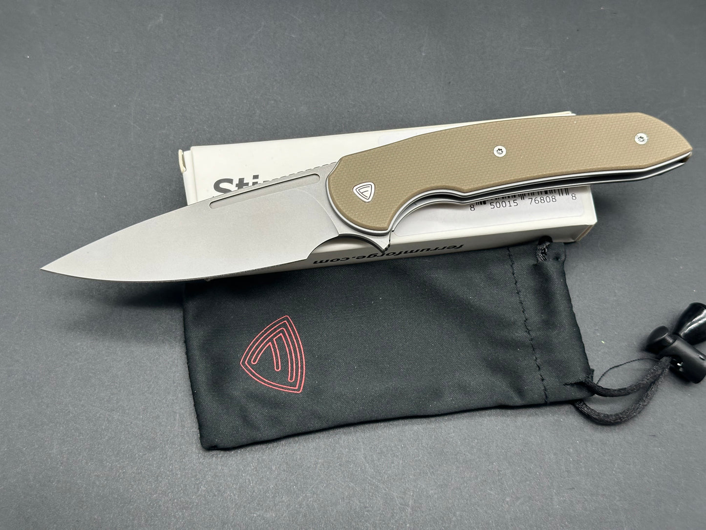 Ferrum Forge Knife Works Stinger Liner Lock Knife Tan G-10 (3.25" SW)