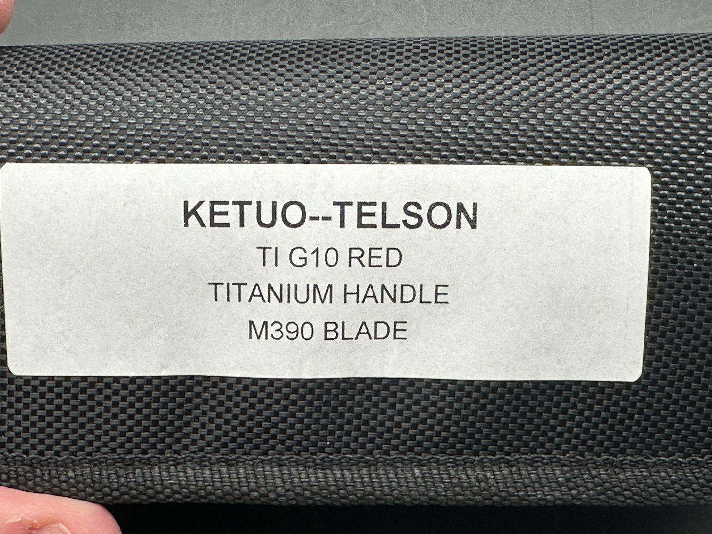 Ketuo Telson titanium/colorful G10 handle w/M390 blade