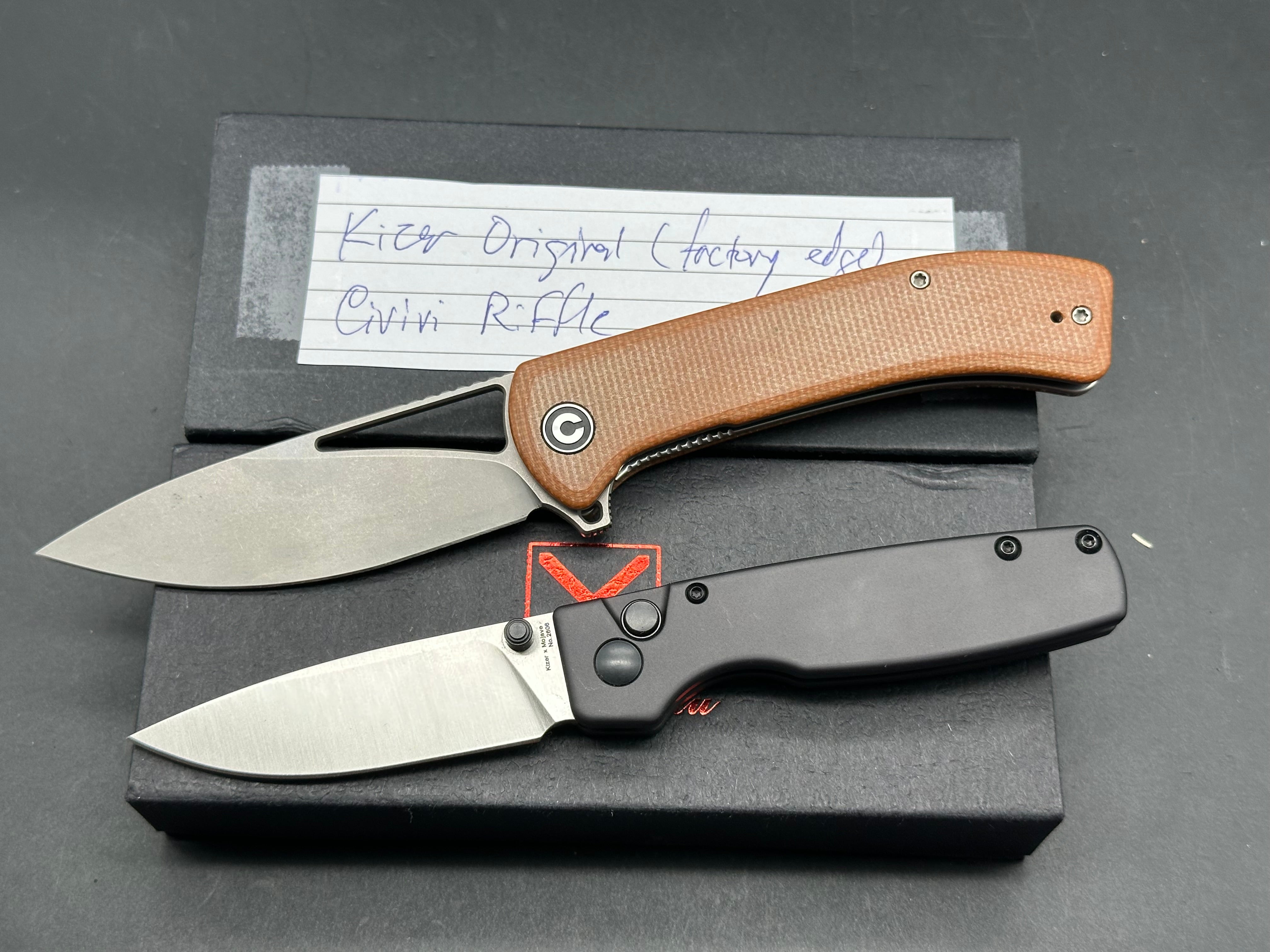 2 knife deal Kizer Original & Civivi Riffle