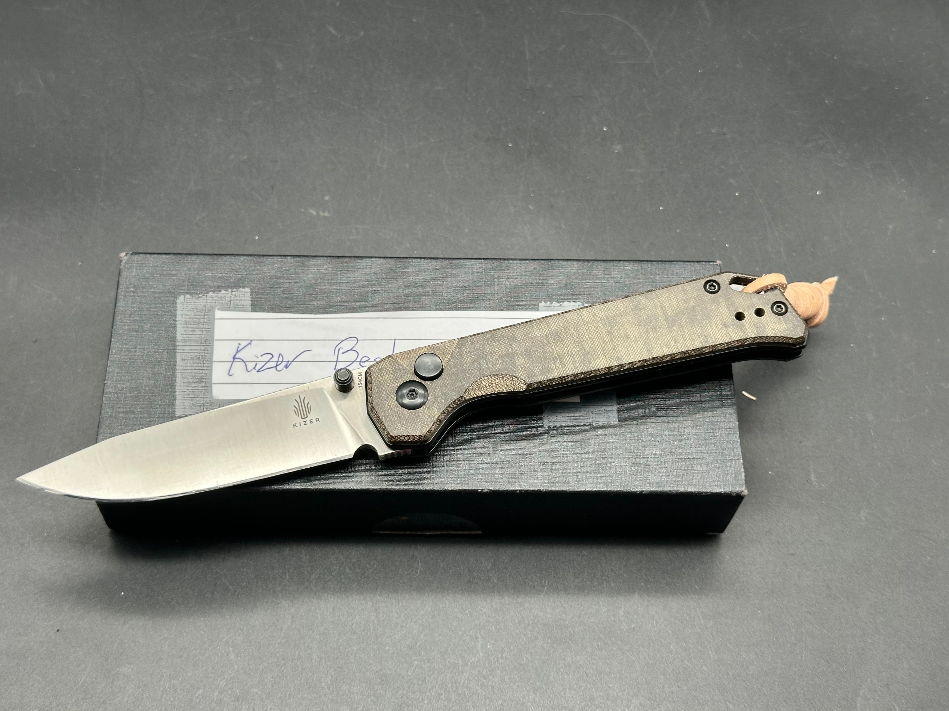 Kizer Kizer Begleiter micarta handle, 154cm blade