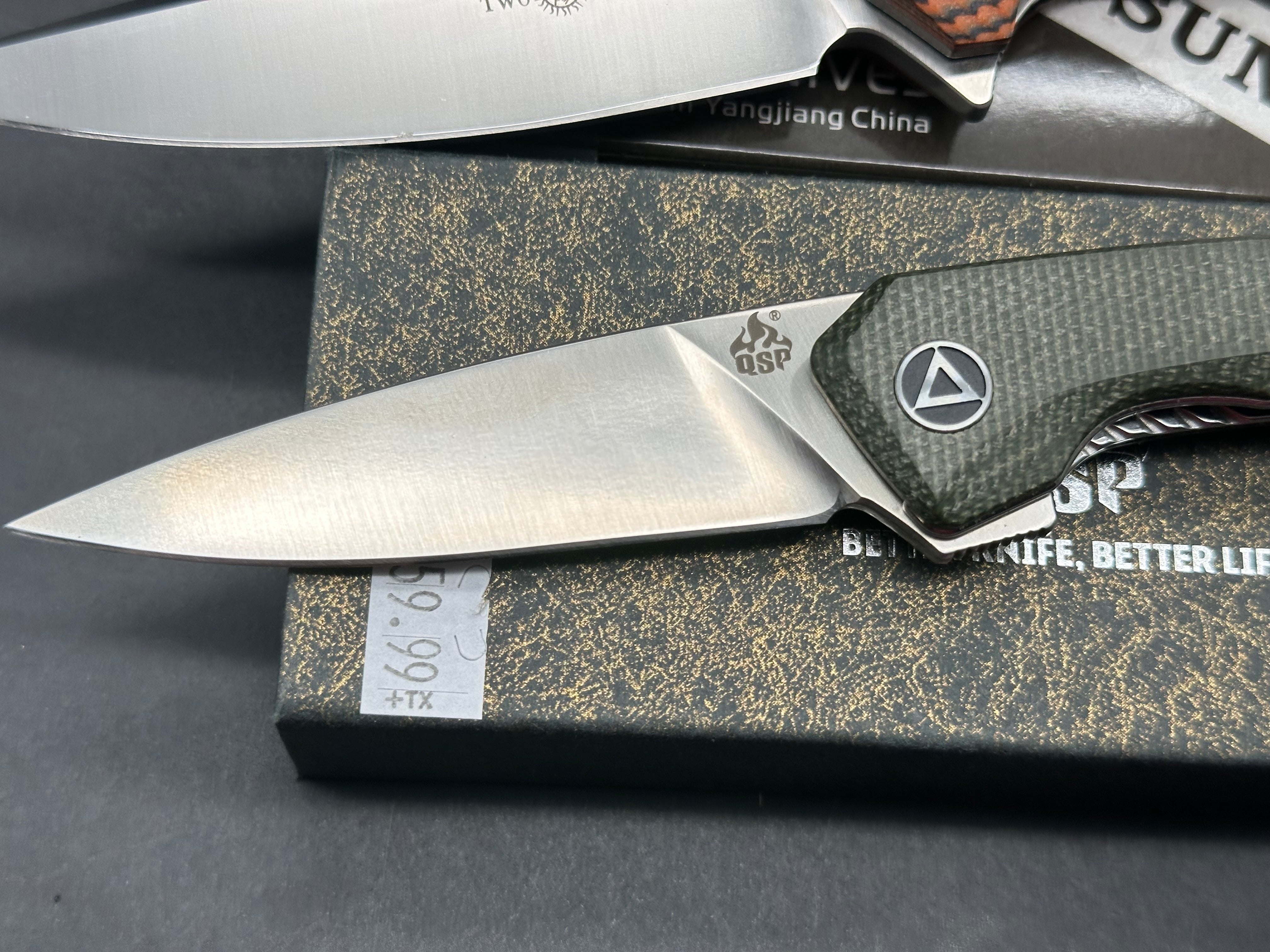 2 knife deal Two Sun TS81 and QSP Penguin both sharpened with box