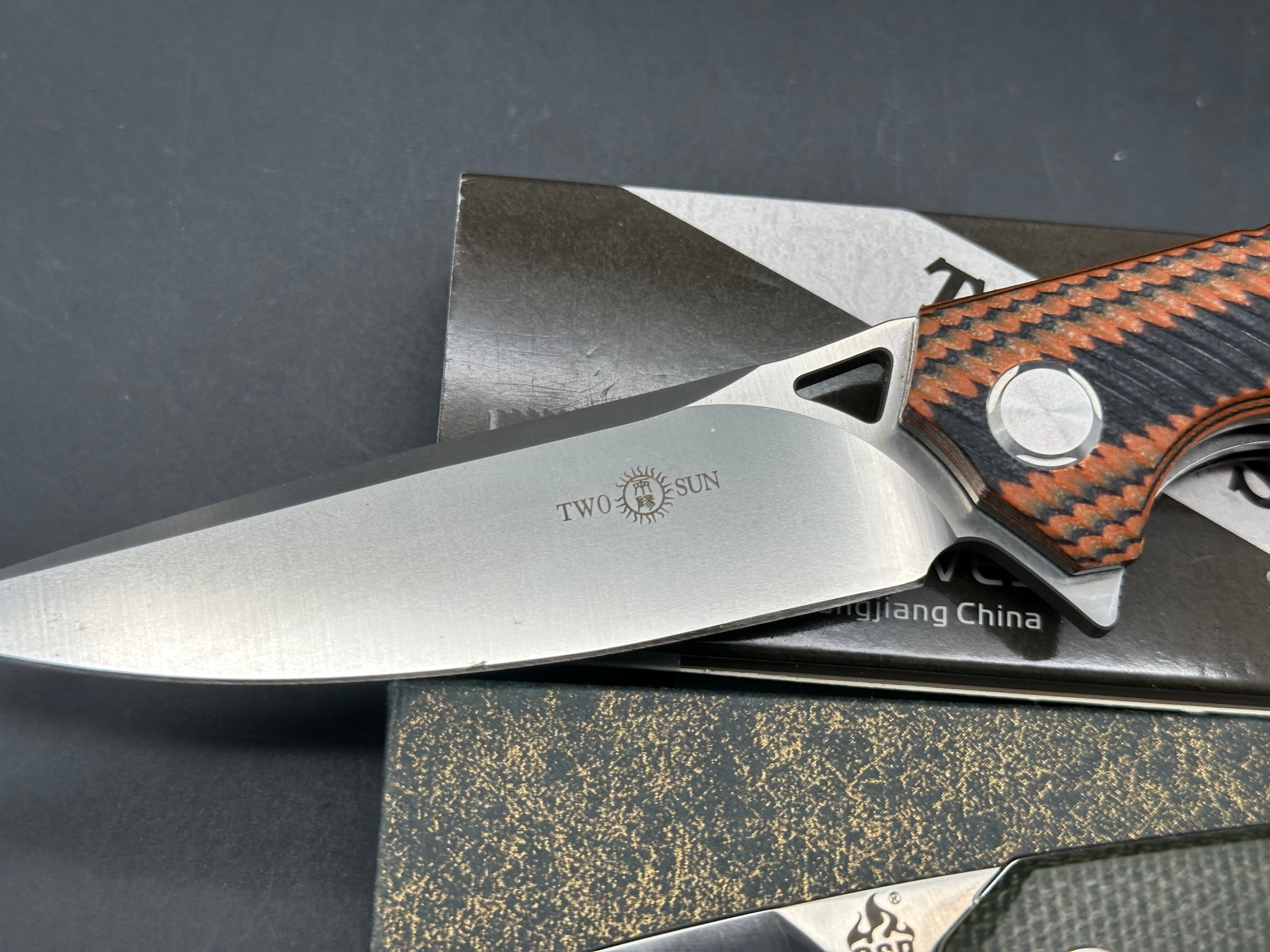 2 knife deal Two Sun TS81 and QSP Penguin both sharpened with box