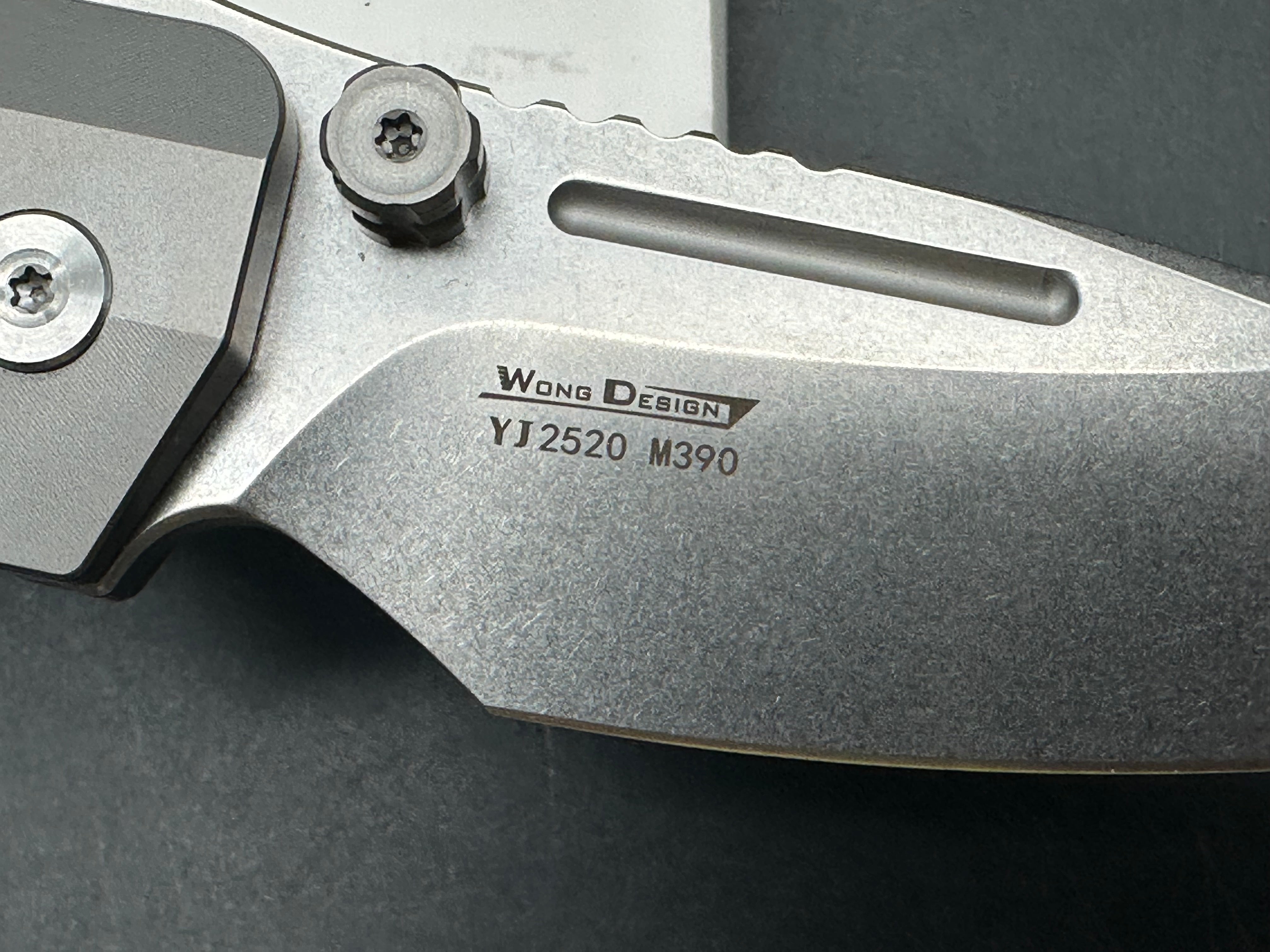 YJGDCN YJ2520 Titanium Handle M390 Blade overall length 9.05 inches