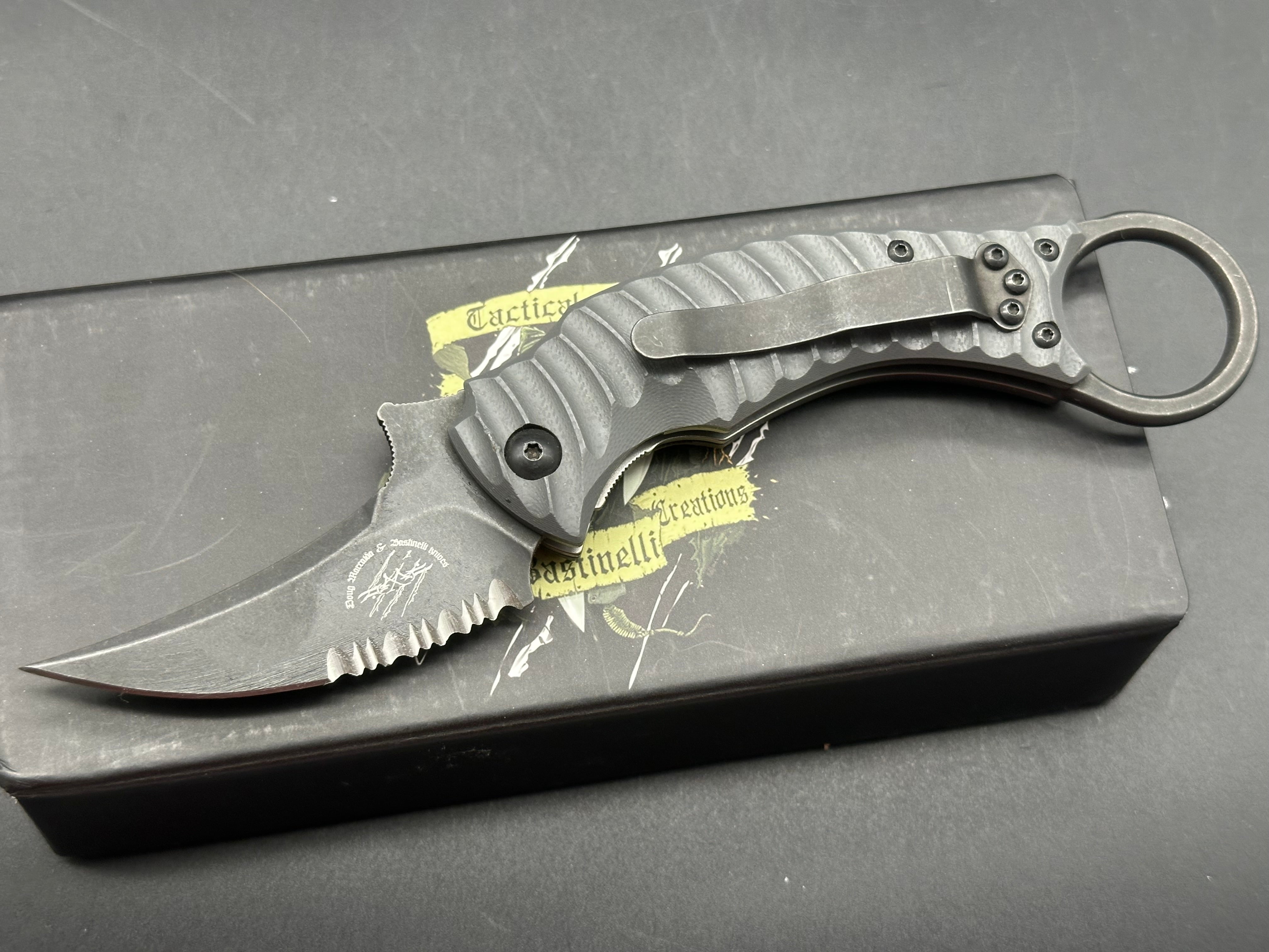 6 knife Package Deal Hoffner,Bastinelli,CRKT,Cold Steel,Kershaw