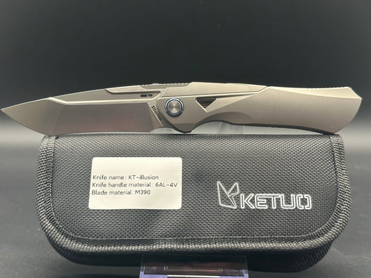 Ketuo Illusion titanium handle w/M390 blade