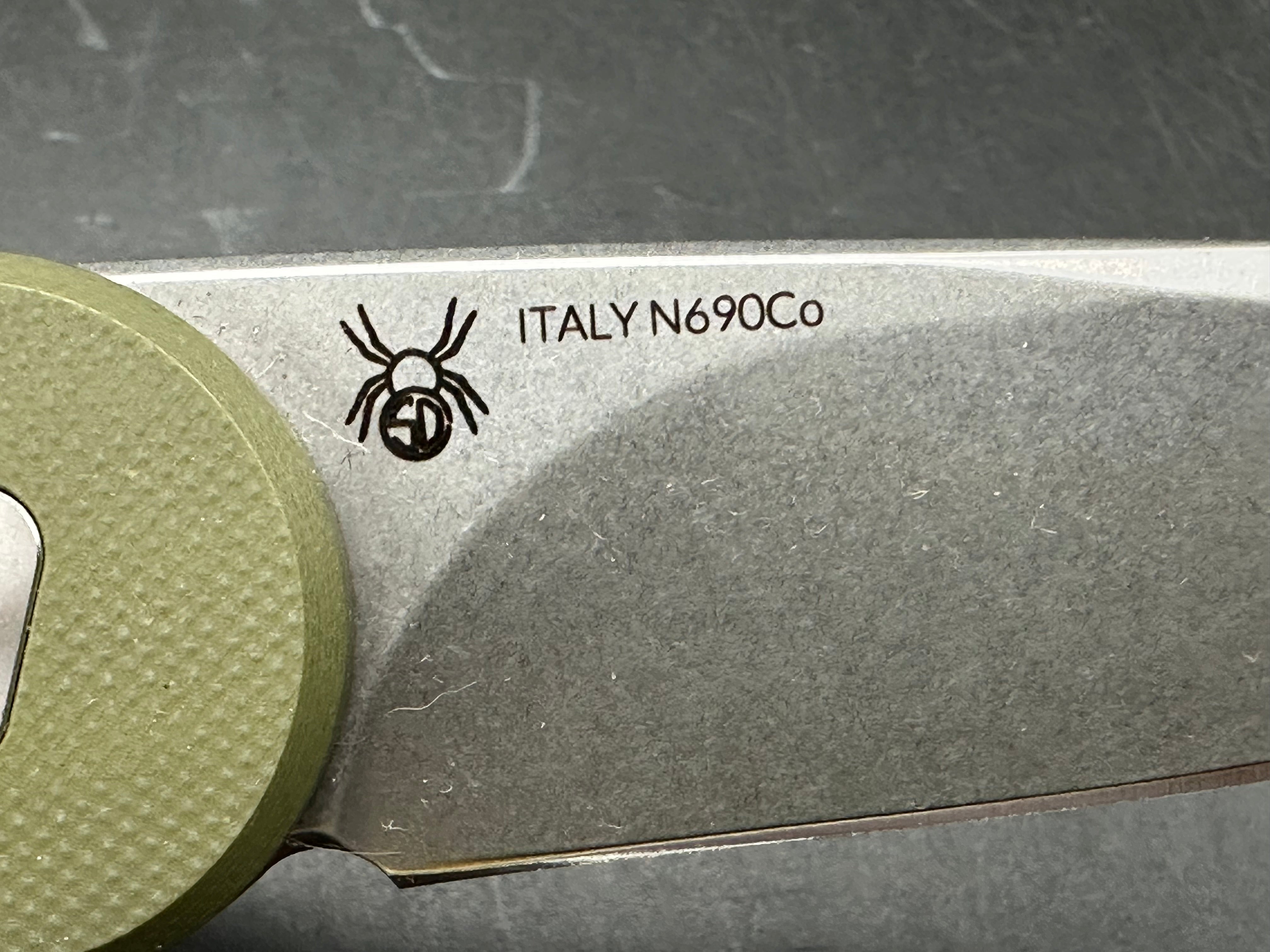 Fox Knives Radius Folding Knife OD Green G-10 (3" Satin N690)