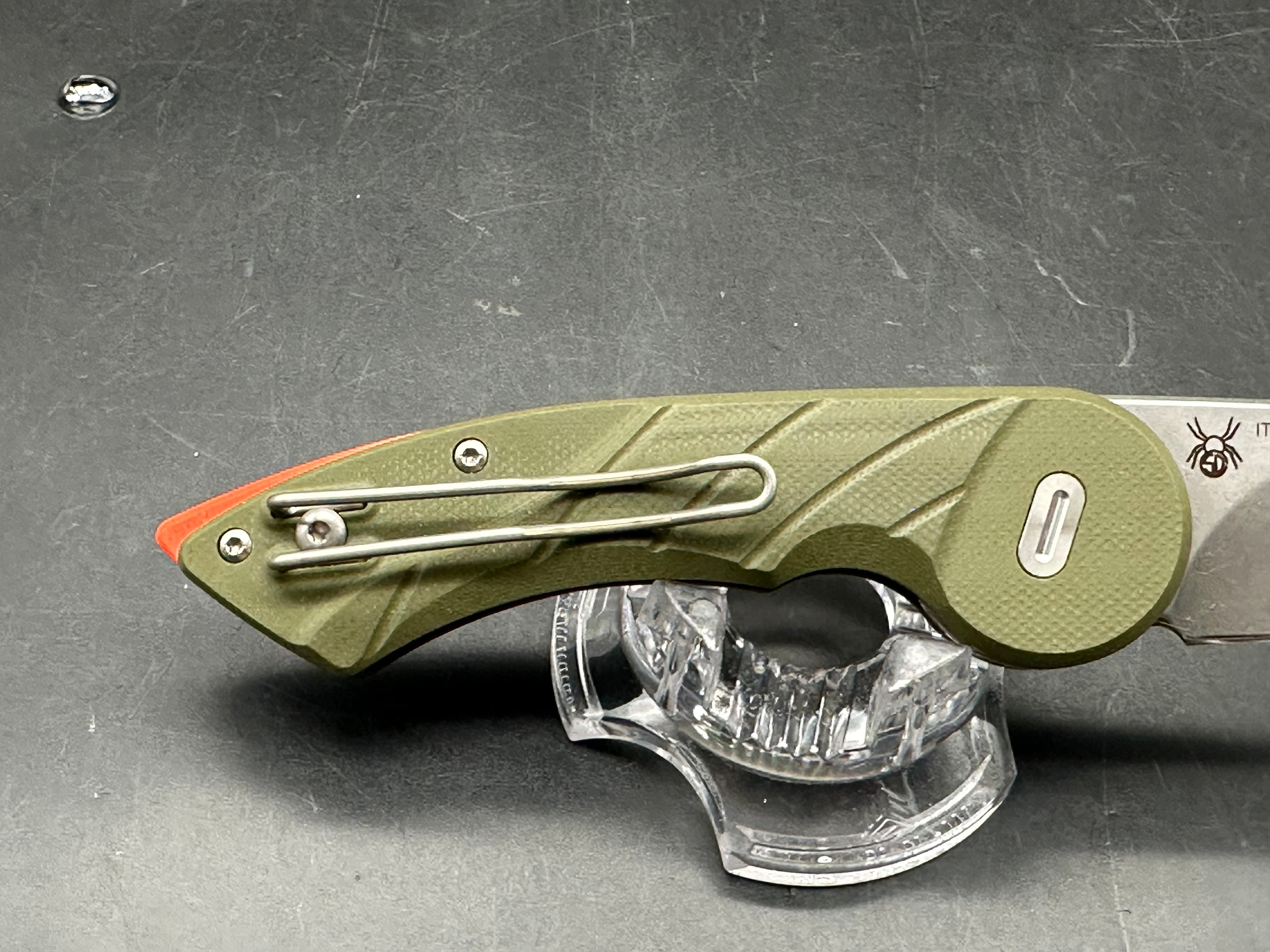 Fox Knives Radius Folding Knife OD Green G-10 (3" Satin N690)