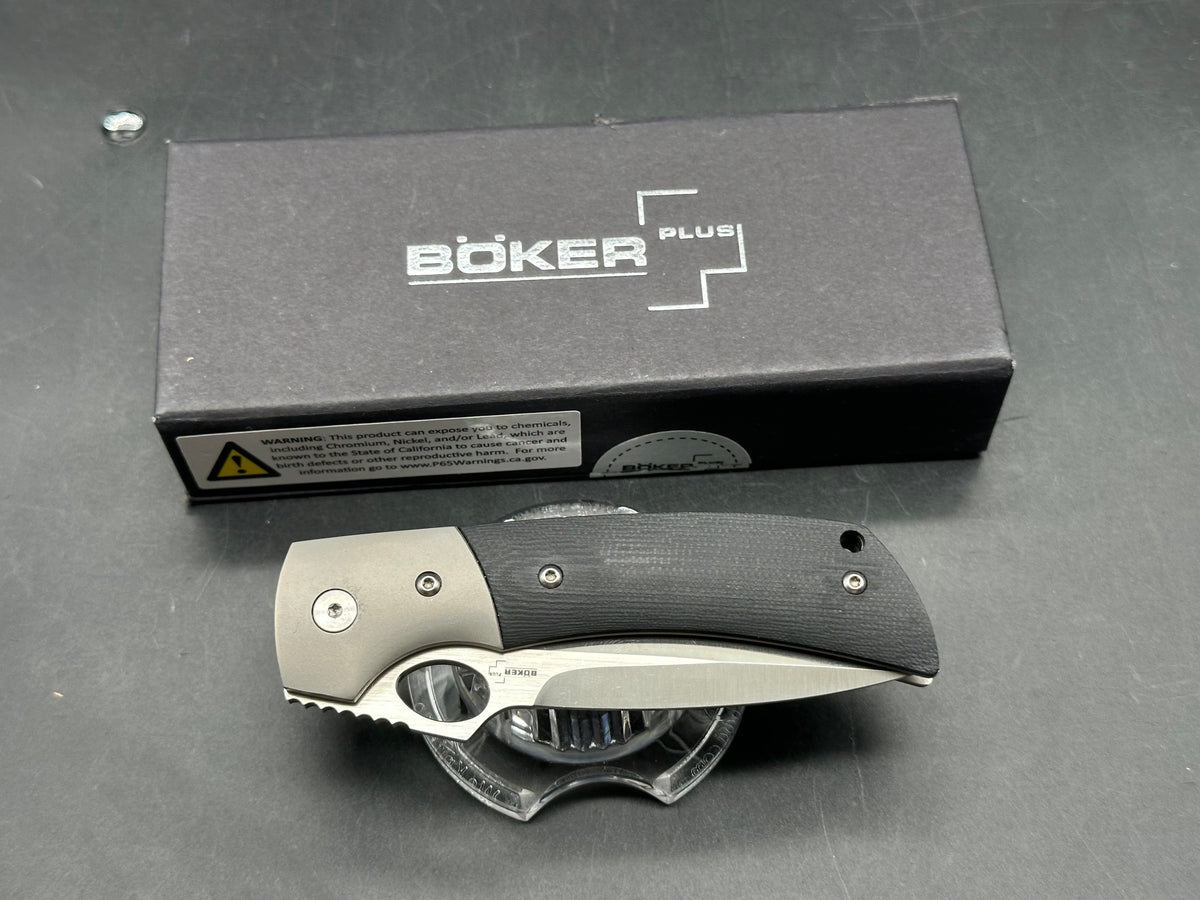 Boker Plus Marlowe Squail Junior Liner Lock Knife G-10/Ti (3.3" Satin)