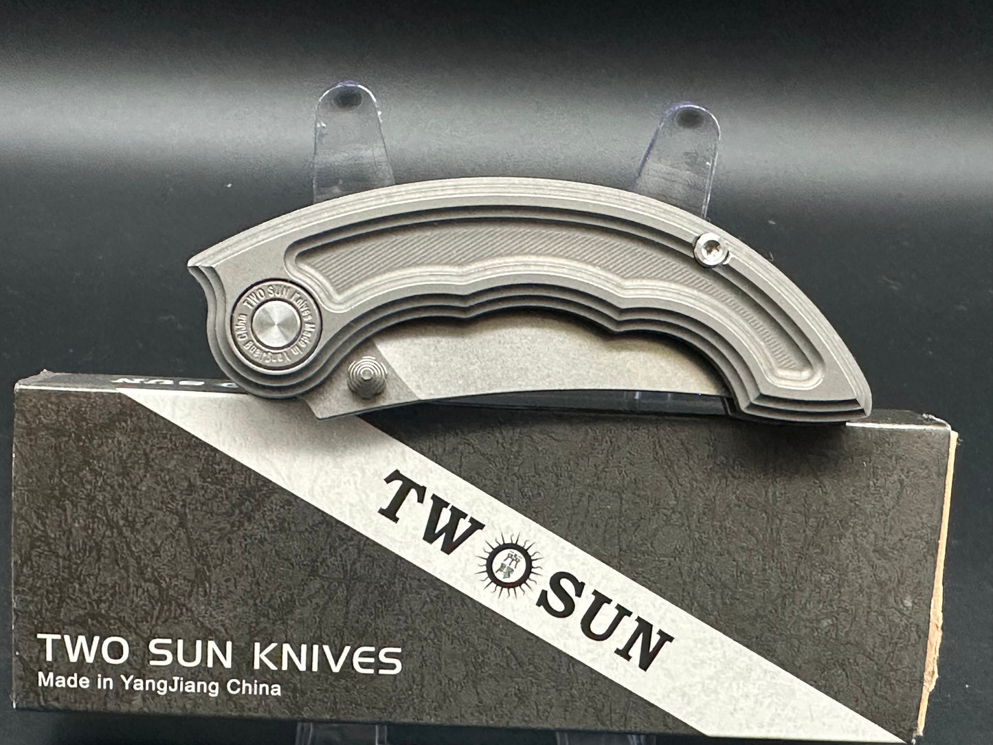 TwoSun TS325 titanium handle w/14c28n blade