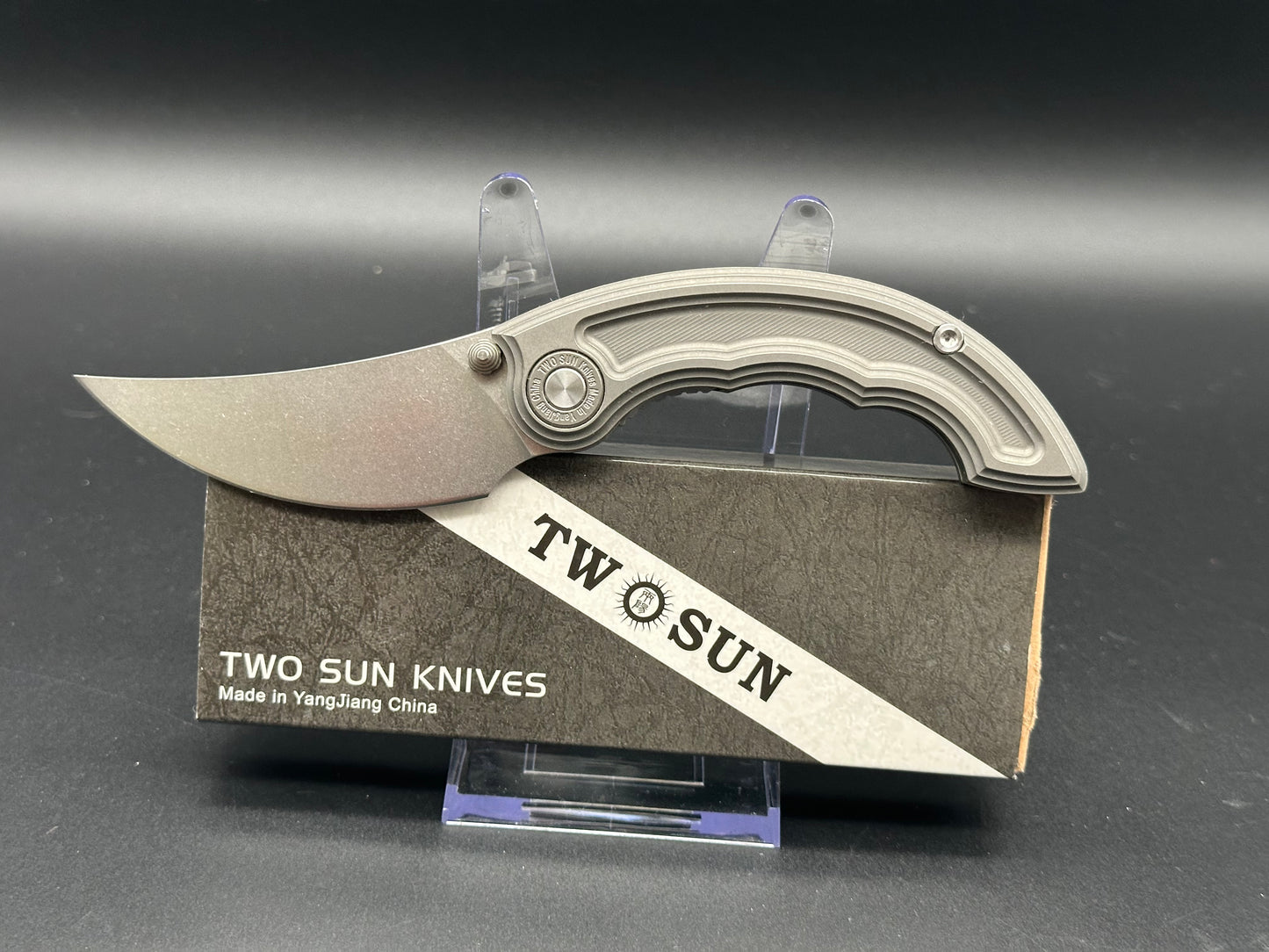 TwoSun TS325 titanium handle w/14c28n blade
