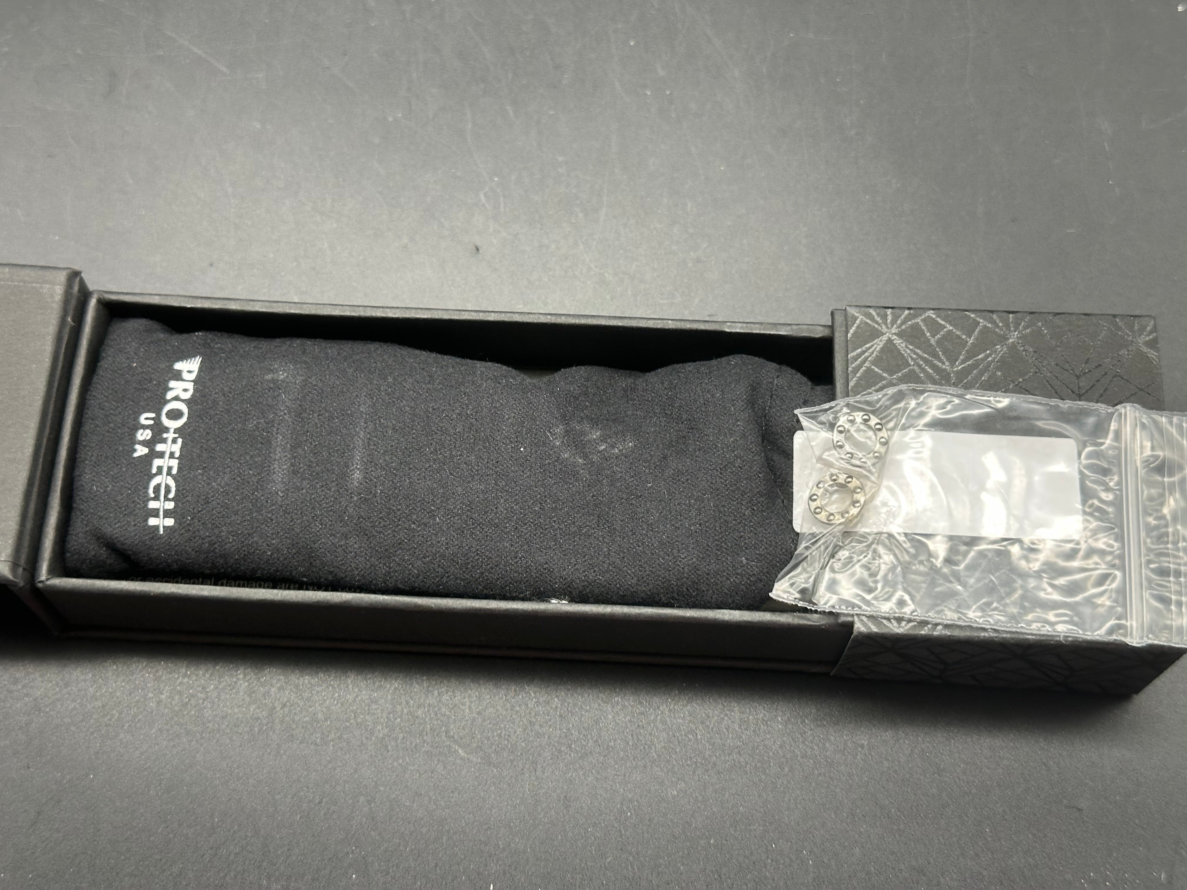 ProTech Malibu 3.5" CPM MagnaCut Reverse Tanto Blade with Plain Black Aluminum Scales