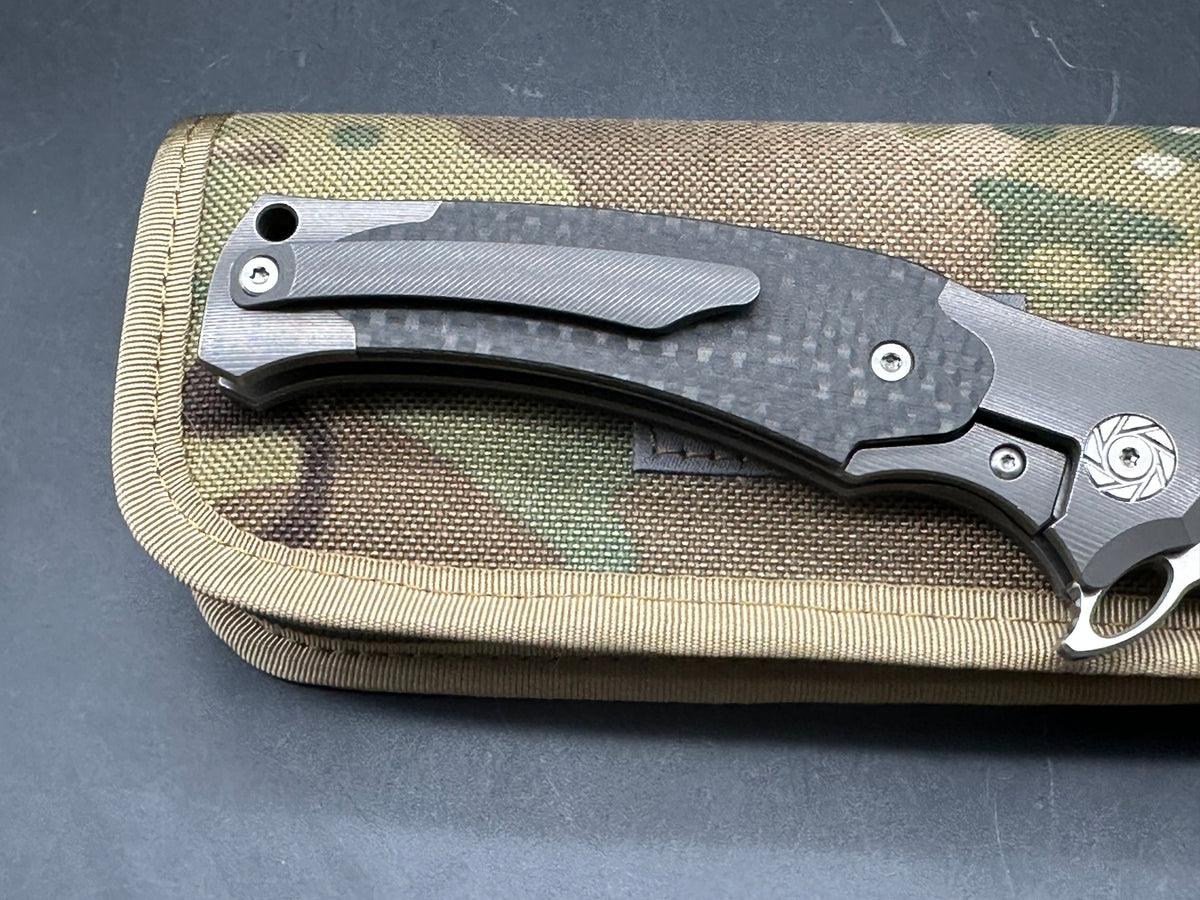 Kubey KU214 titanium/CF handle w/S35VN blade