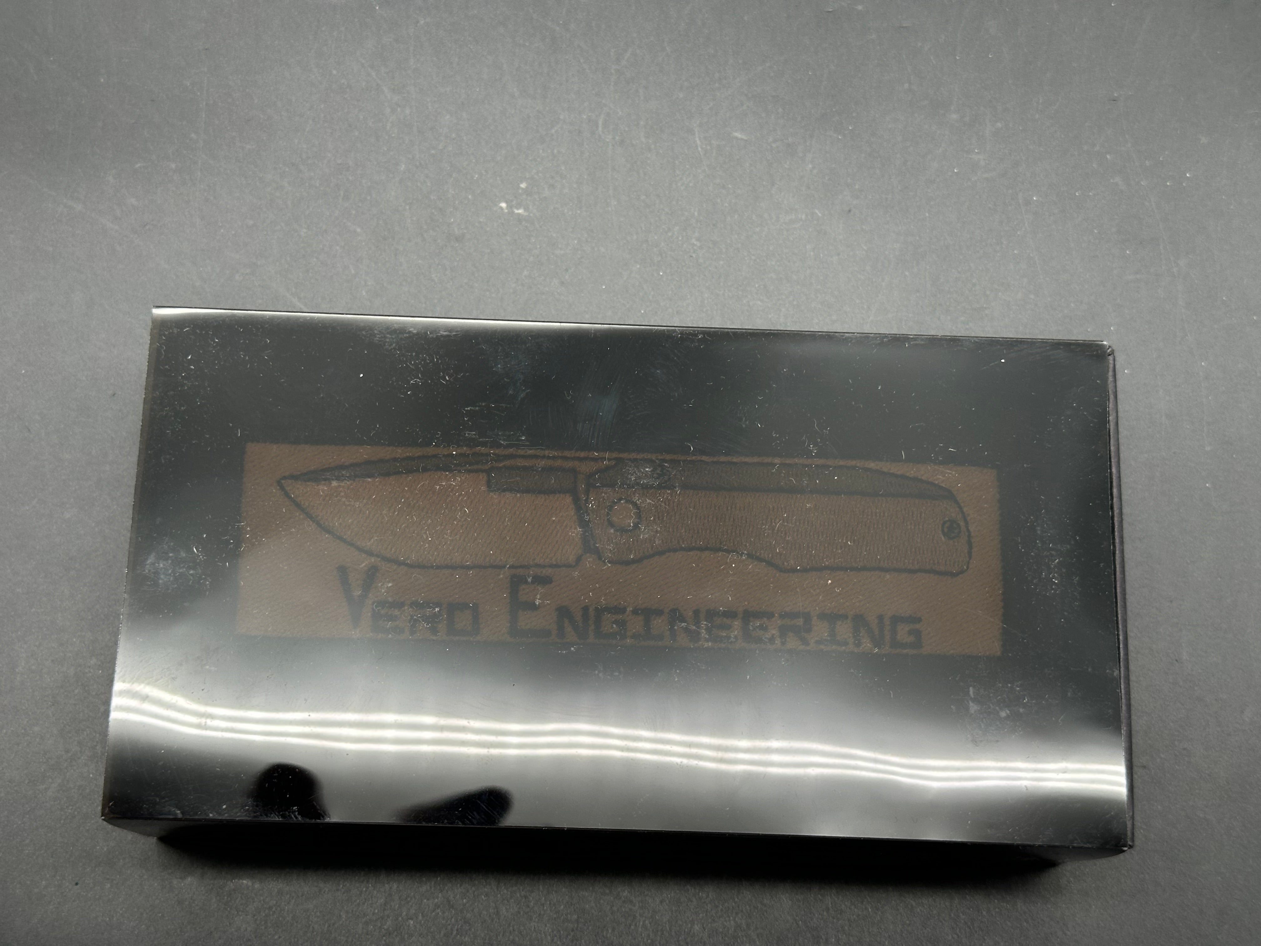 Vero Nova #430, Full Blackwash, Blackwashed M390 Blade, Blackwashed Ti Scales