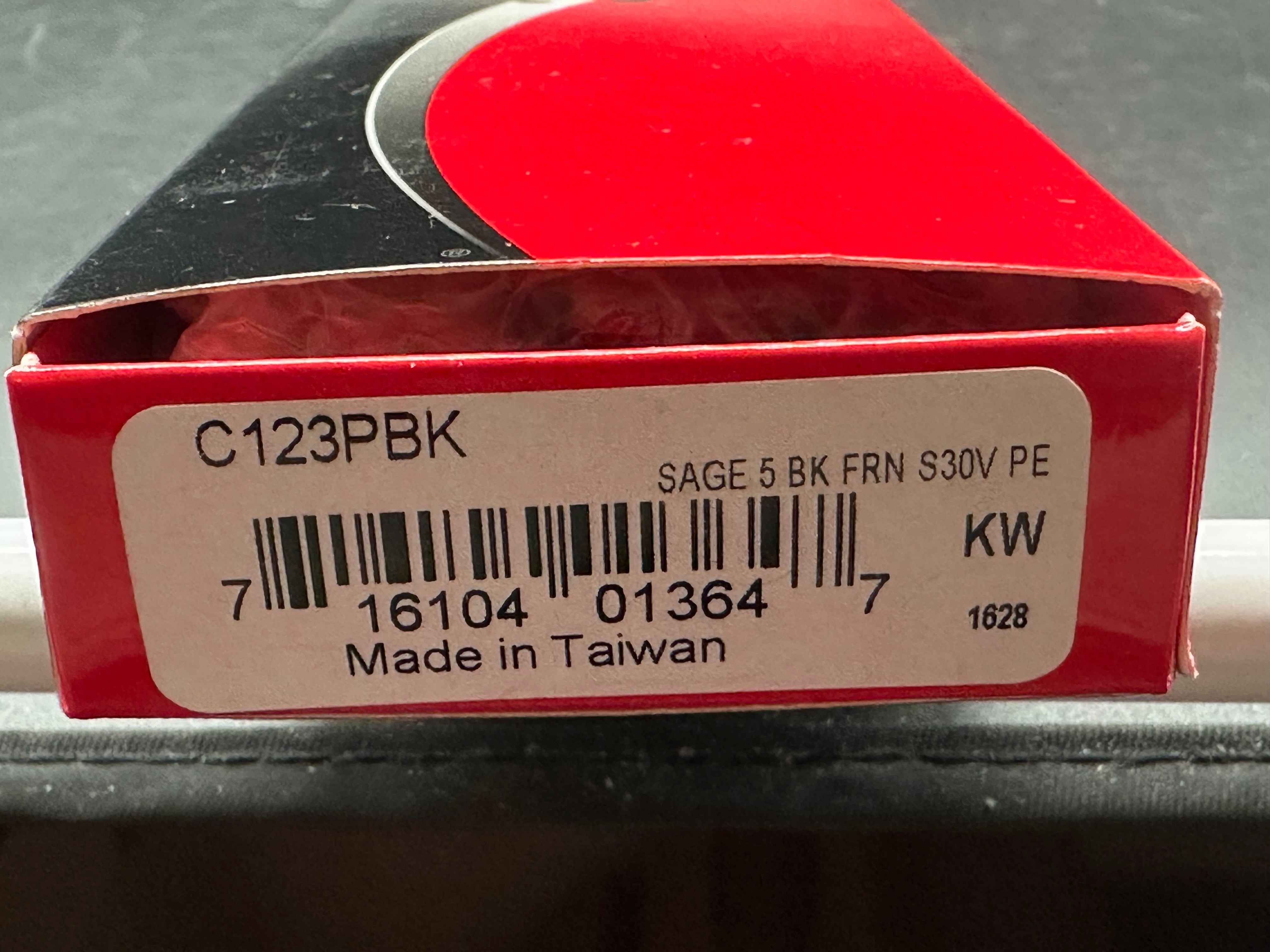 Spyderco Sage 5 Lightweight 3" CPM S30V Satin Blade with Parson Bladeworks Stonewash Titanium Scales