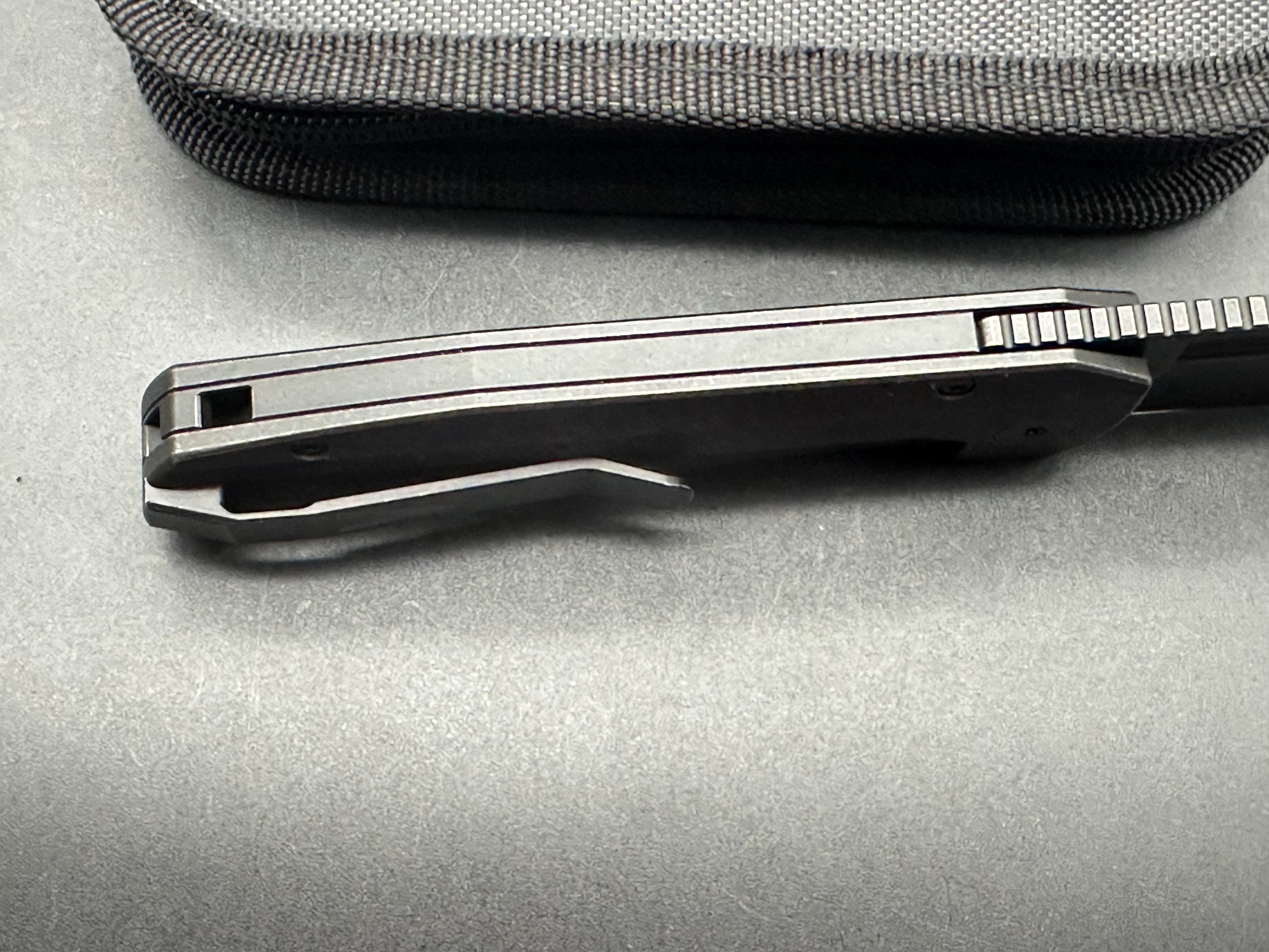 Vero Nova #430, Full Blackwash, Blackwashed M390 Blade, Blackwashed Ti Scales