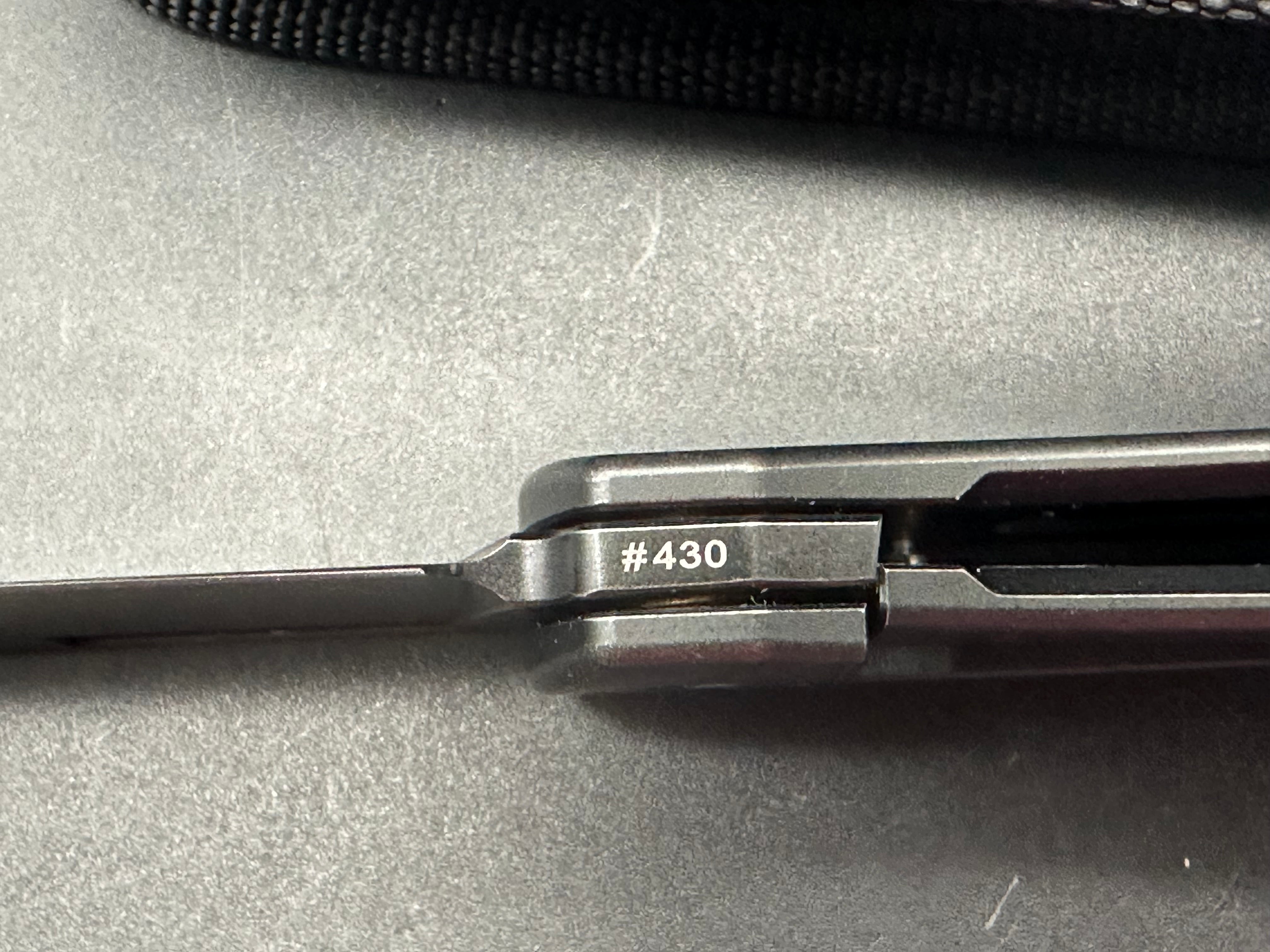 Vero Nova #430, Full Blackwash, Blackwashed M390 Blade, Blackwashed Ti Scales