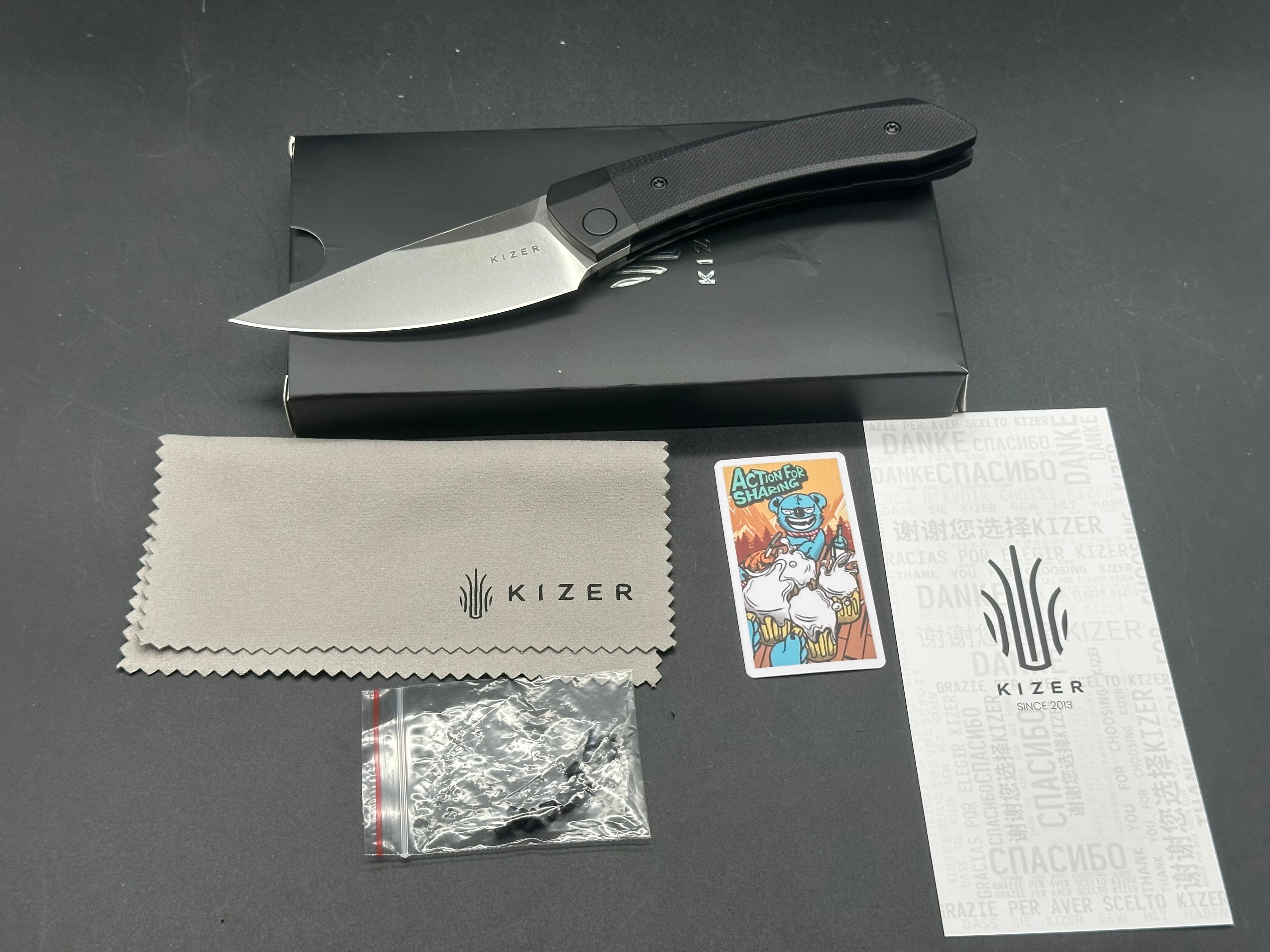 Kizer MINI MOMO | NITRO-V | ALUMINUM+BLACK G10