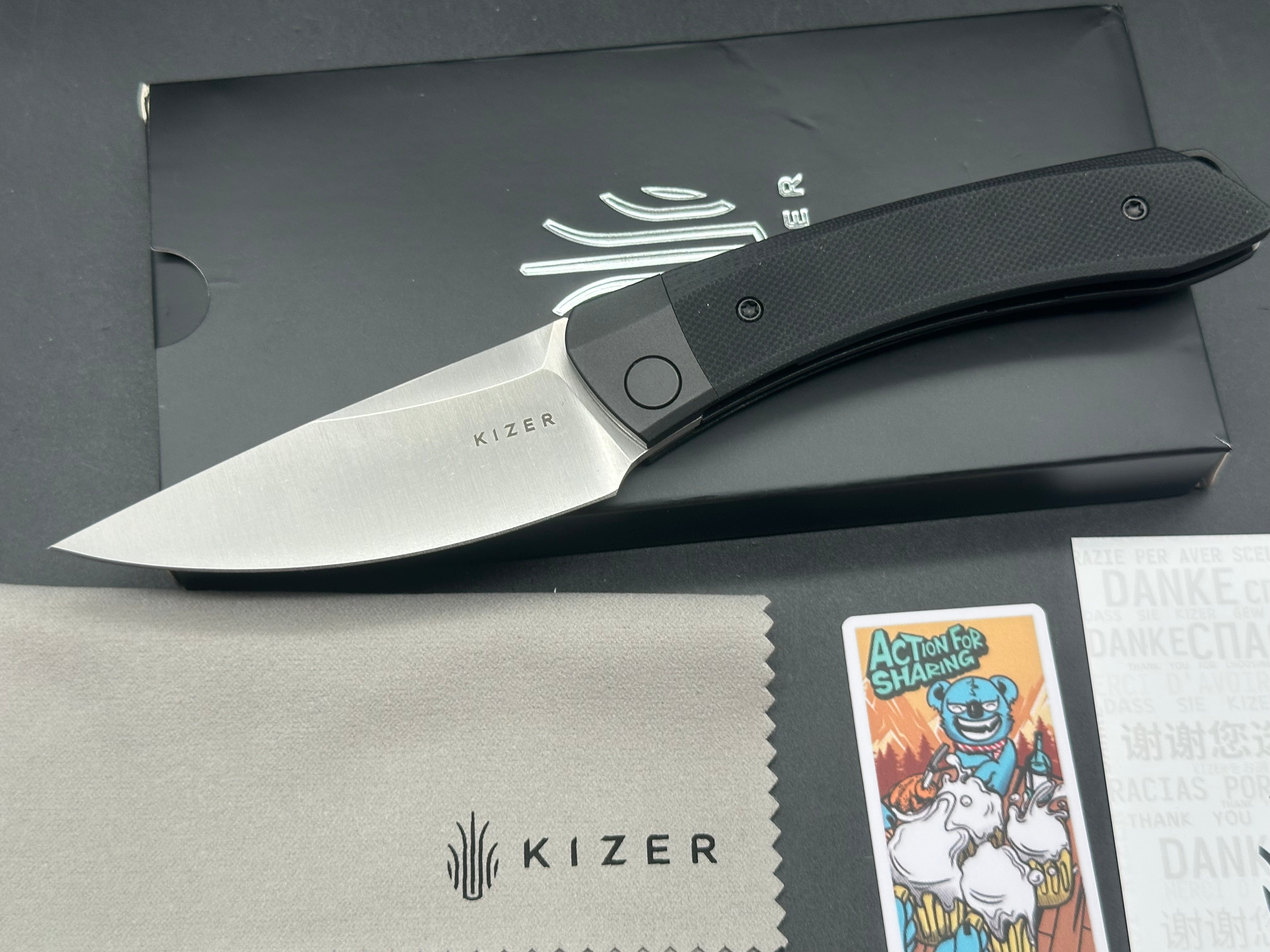 Kizer MINI MOMO | NITRO-V | ALUMINUM+BLACK G10