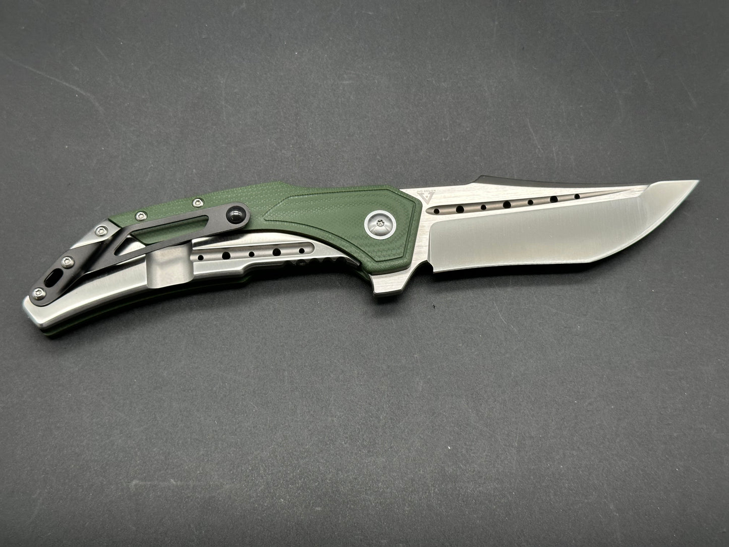 Begg Knives Astio Frame Lock Knife OD Green G-10