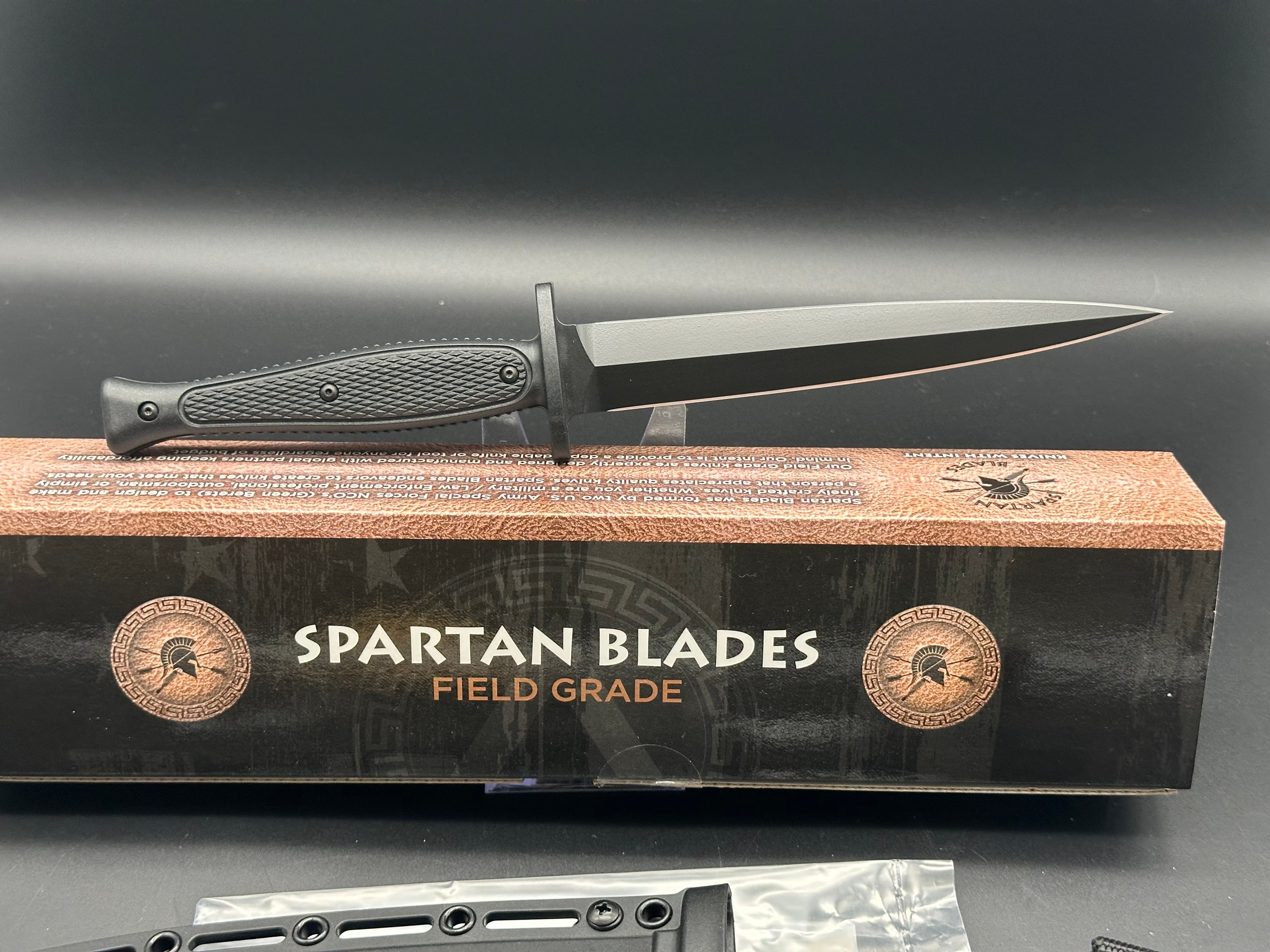 Spartan Blades Raider Dagger Black Polymer (7" Black)