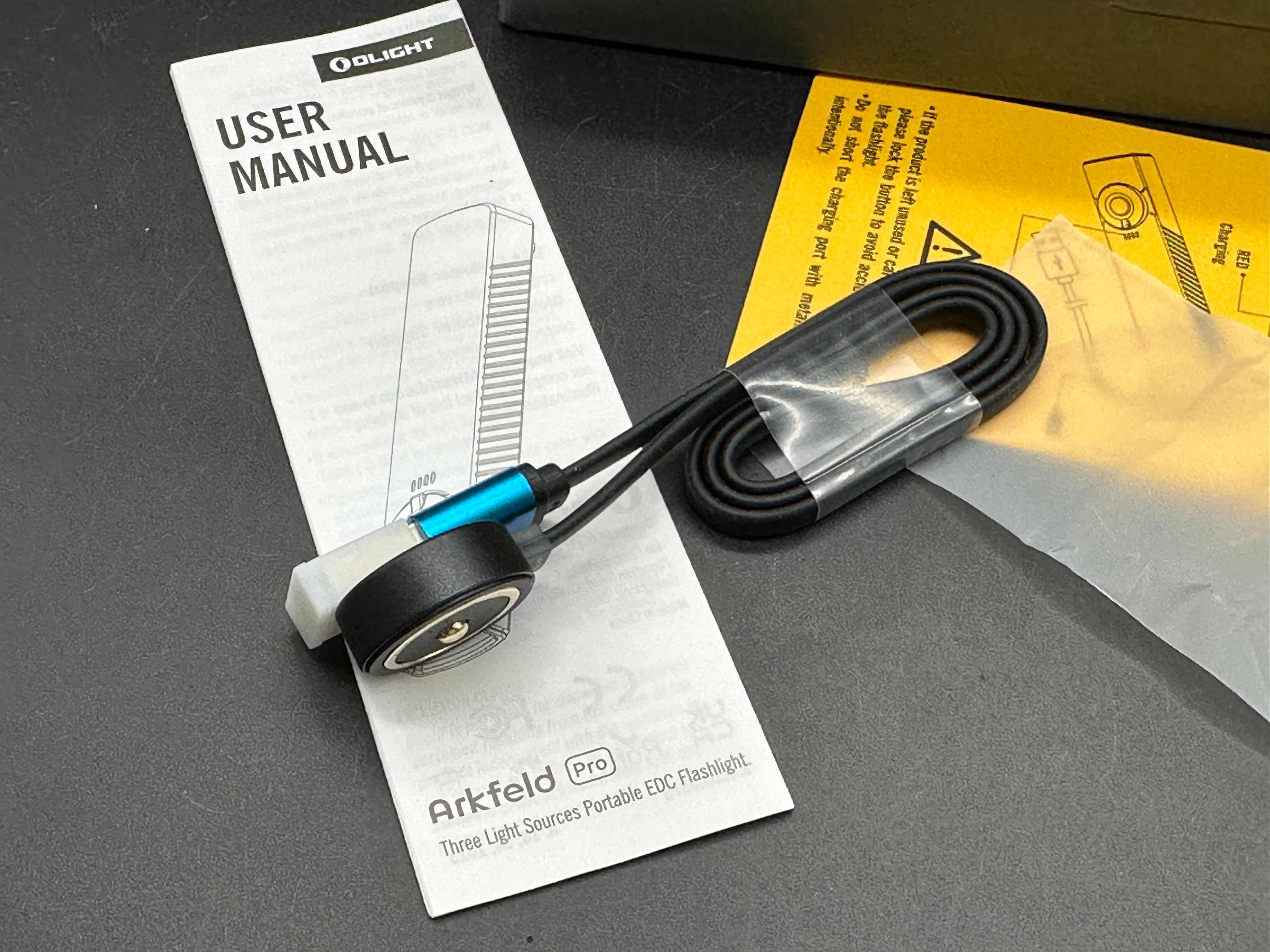 Arkfeld Pro Flat EDC Flashlight with LED Light UV and Laser