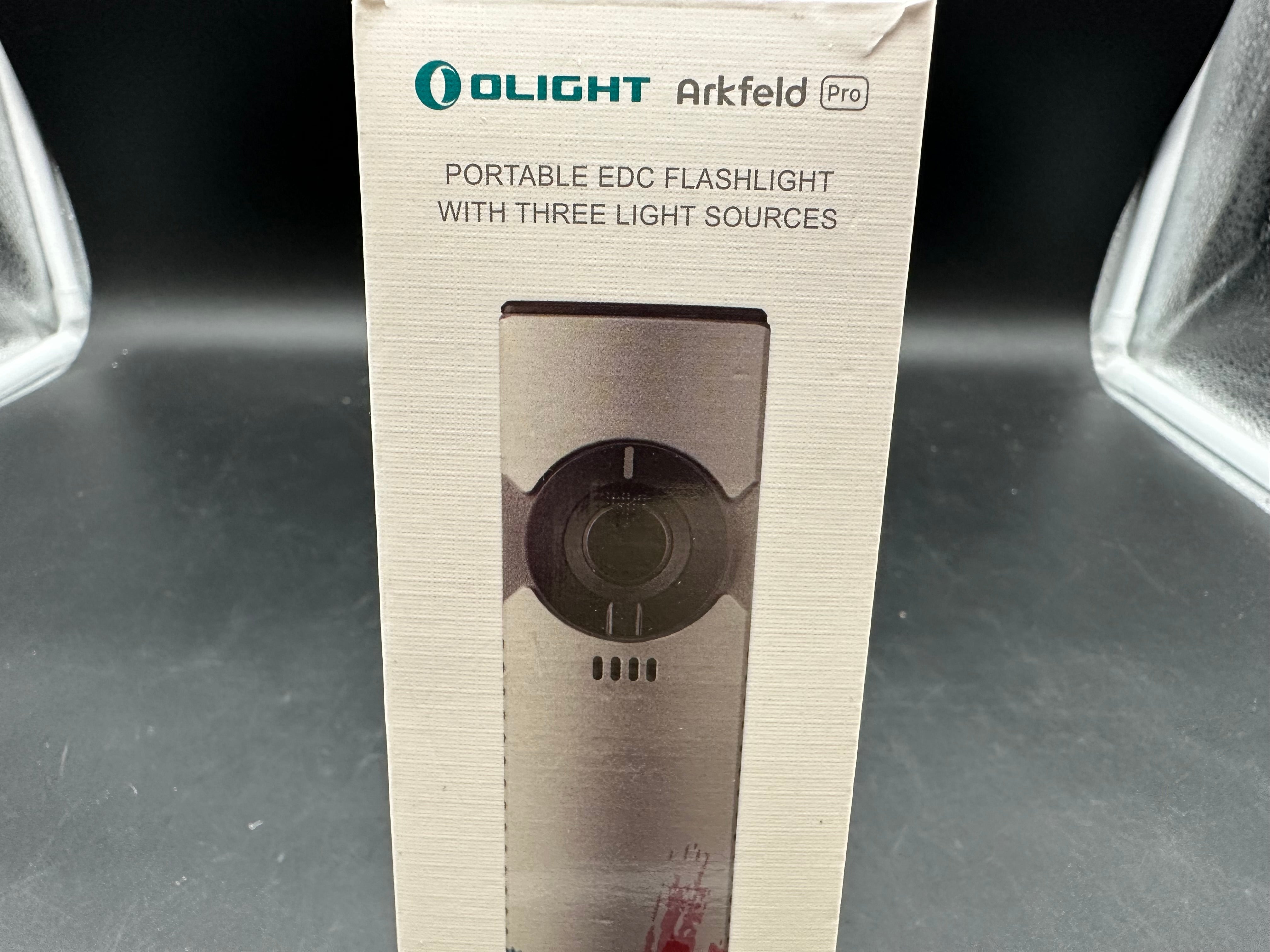 Arkfeld Pro Flat EDC Flashlight with LED Light UV and Laser