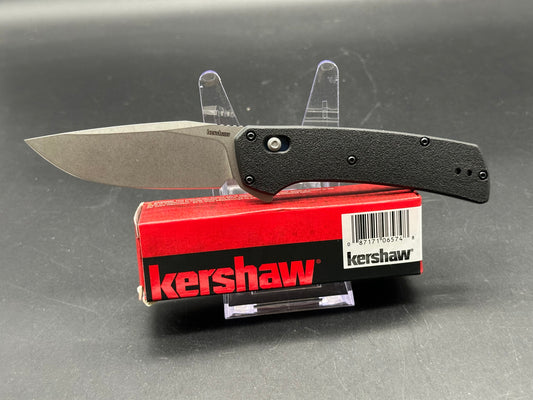 Kershaw Layup D2 Stonewash Blade with Black GRN Handle