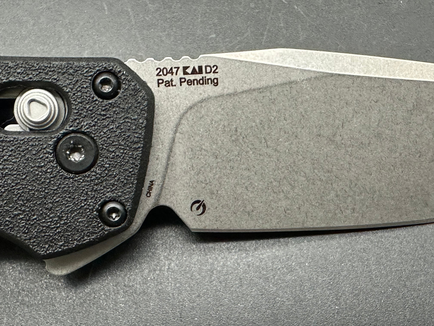 Kershaw Layup D2 Stonewash Blade with Black GRN Handle