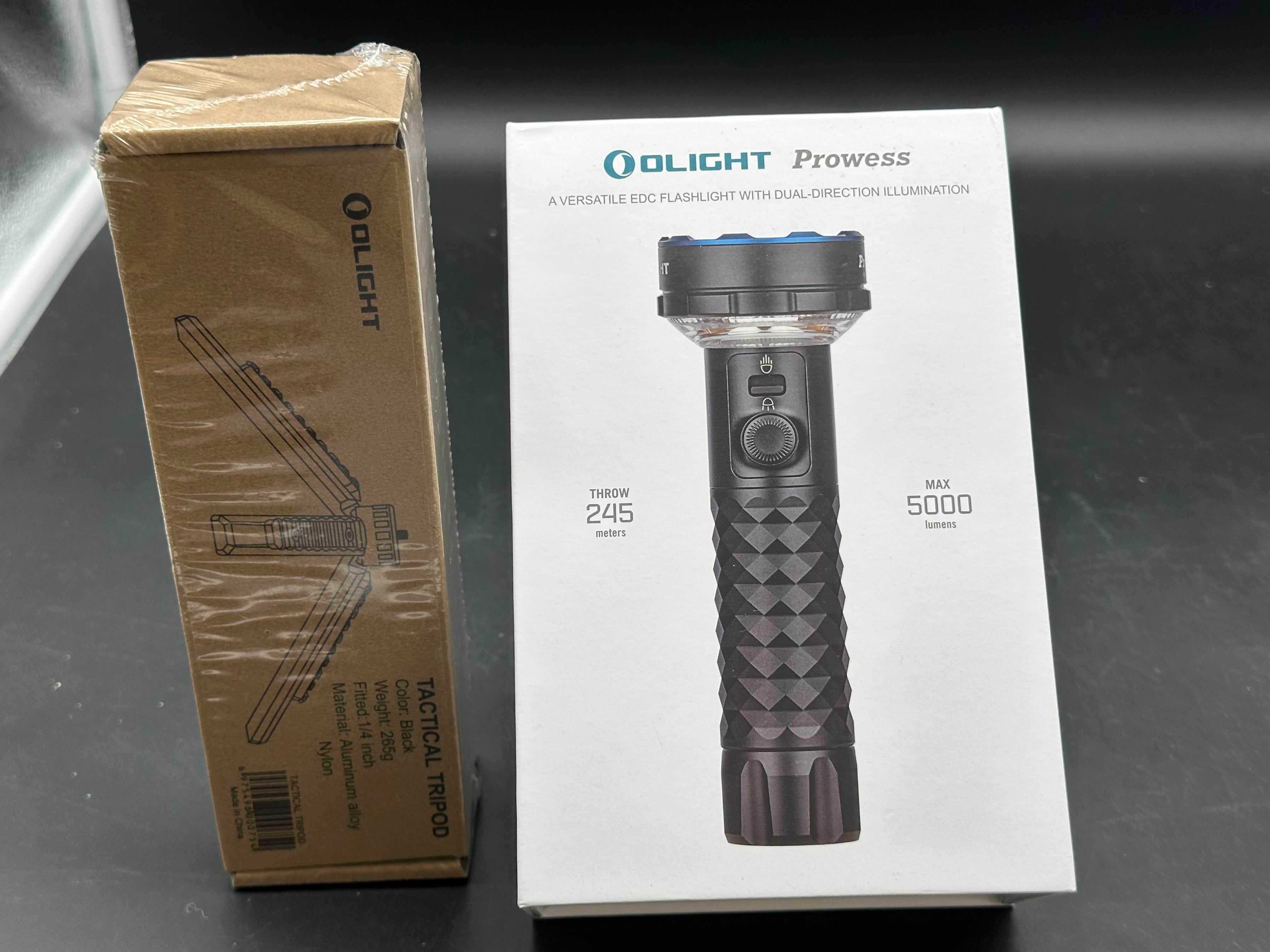 Olight Prowess Multifunctional Flashlight with Bidirectional Lighting and optional stand