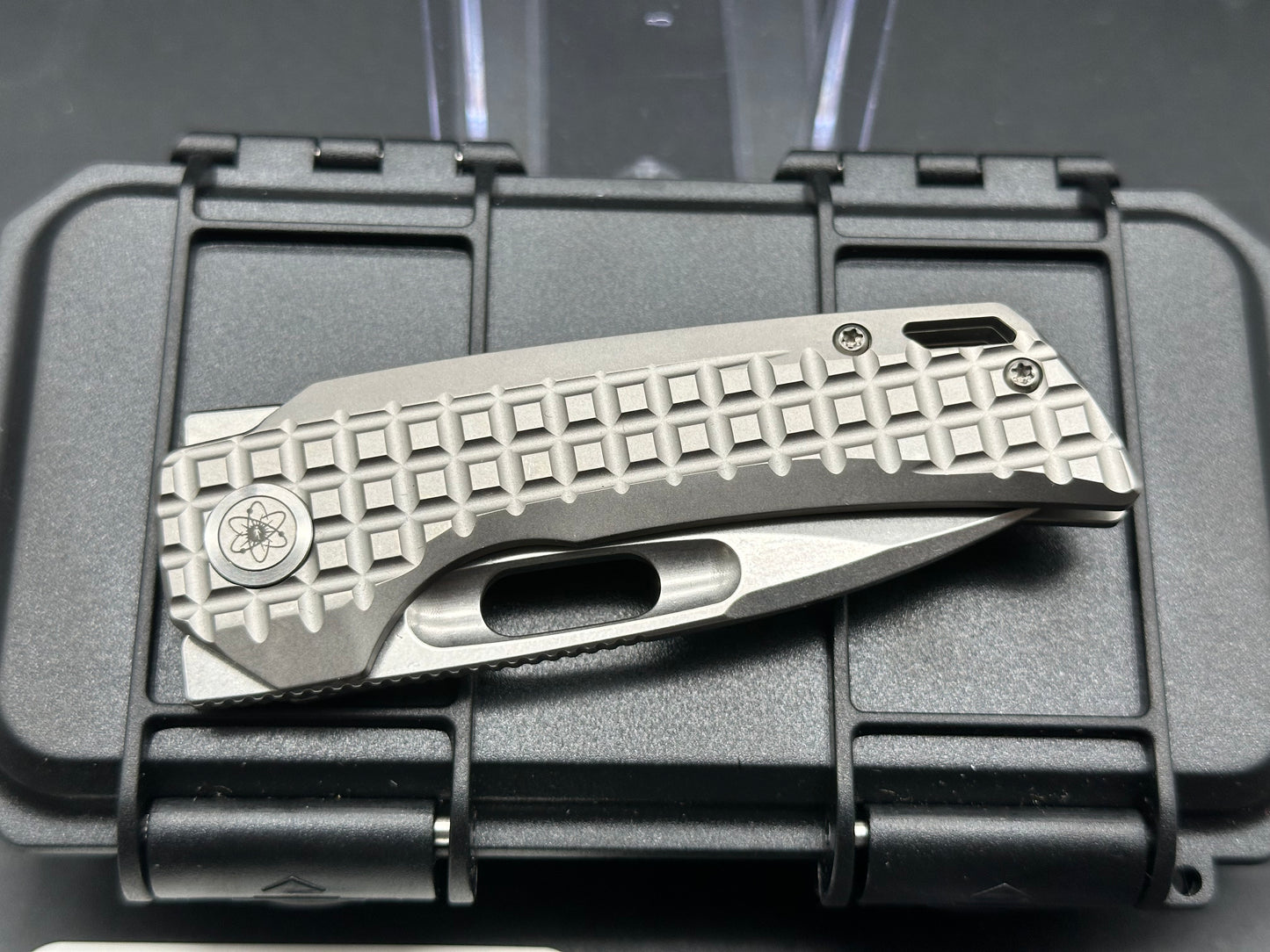 EMP EDC Nymble Elmax Stonewash Blade with Titanium Frag Handle