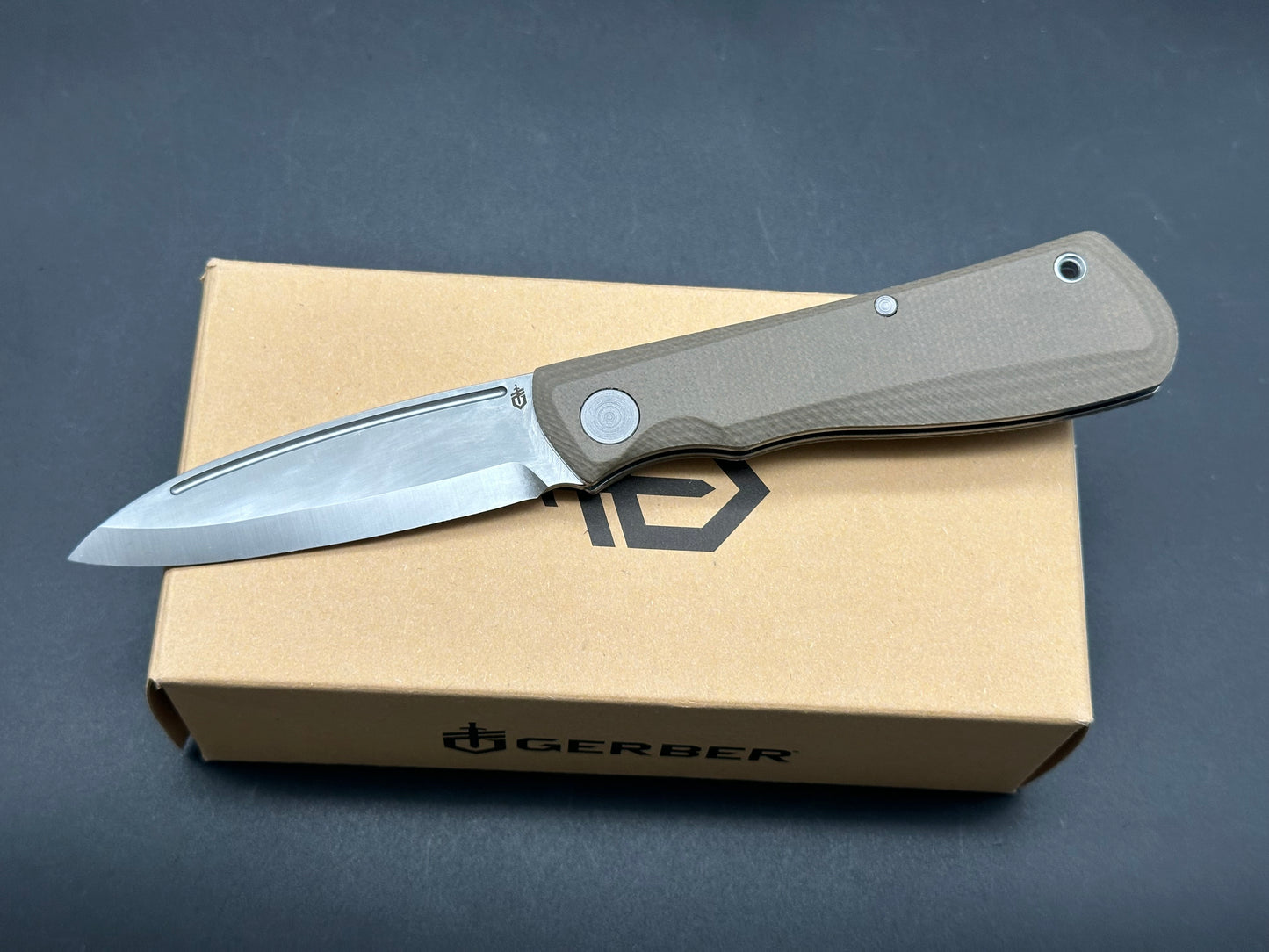 Gerber Mansfield Slip Joint Knife Natural Micarta (3.1 Satin)