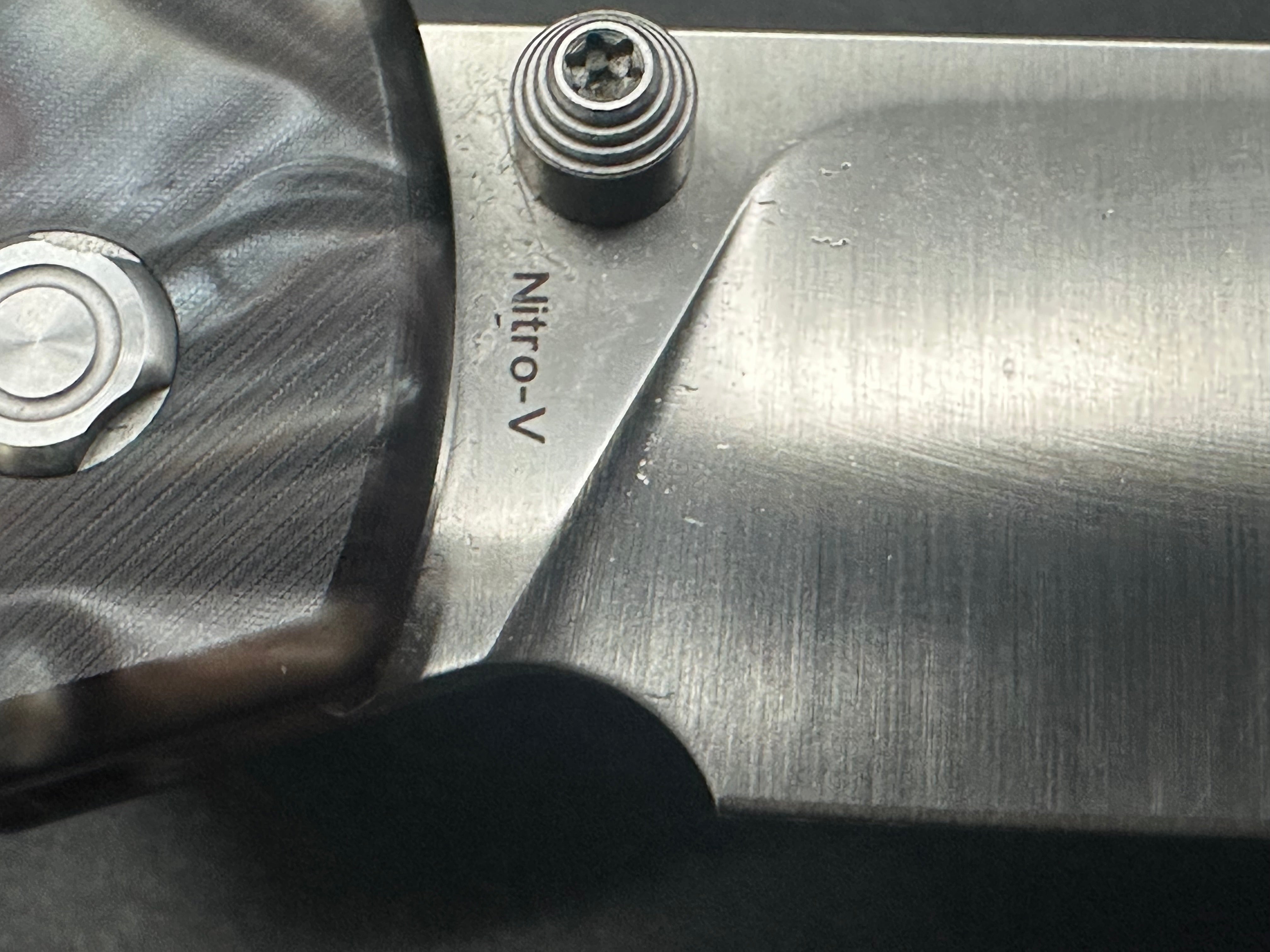 Vosteed Raccoon Folding Knife 3.25in Nitro-V Steel Raffir Noble Handles Cross-Bar Lock