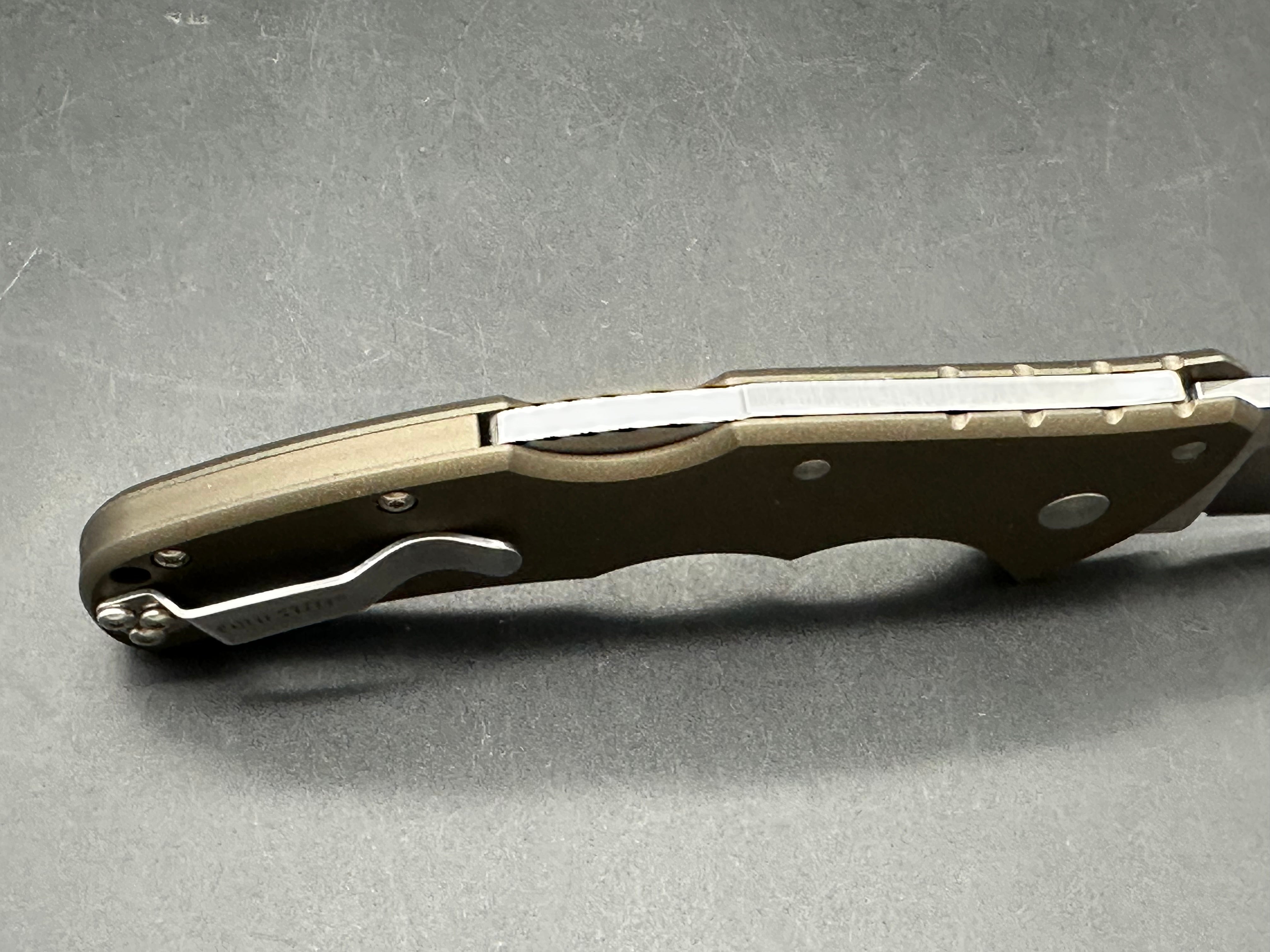 COLD STEEL CODE-4 LOCK BACK KNIFE GRAY ALUMINUM HANDLE PLAIN S35VN EDGE