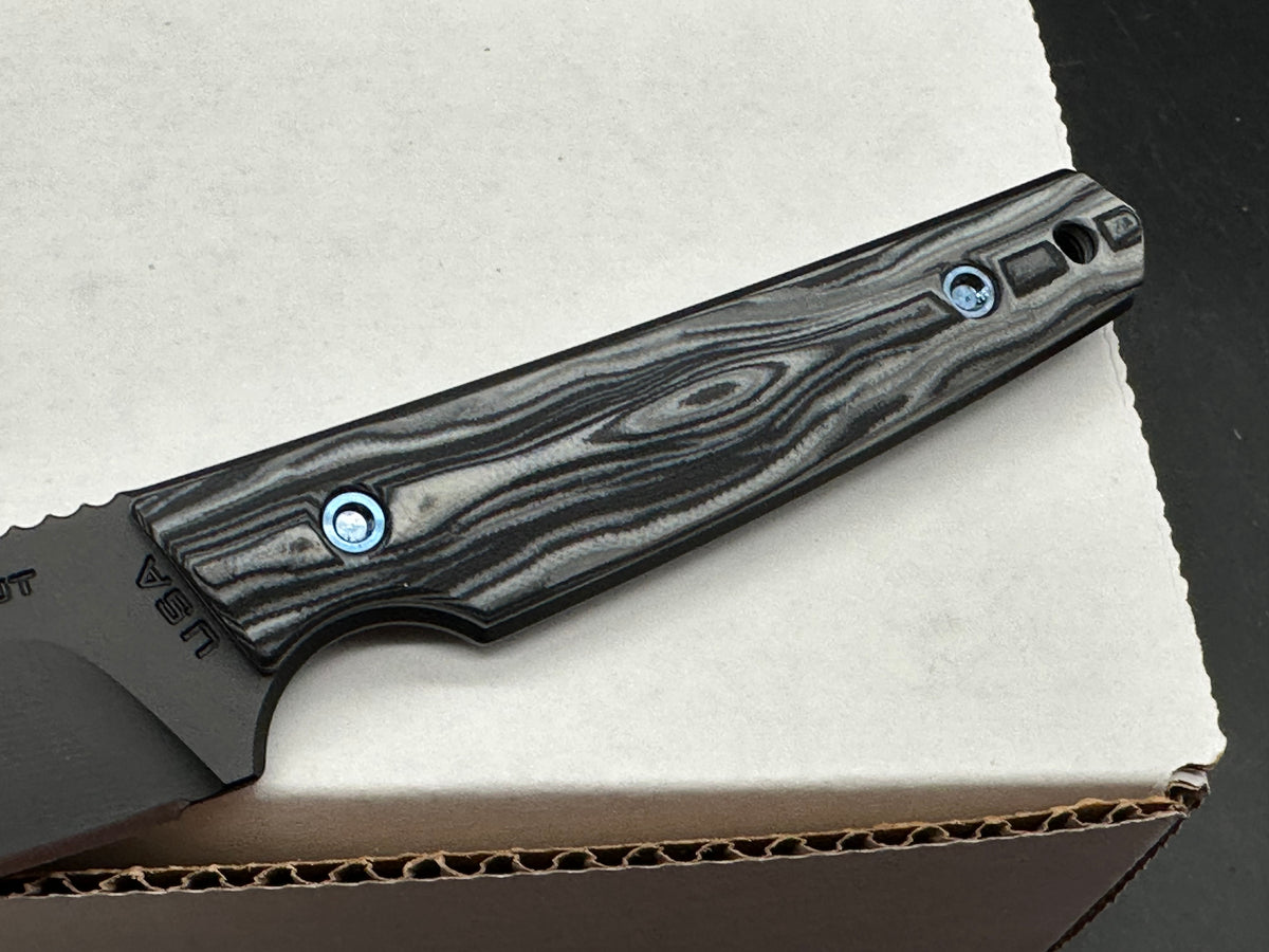 RMS Tactical Unmei DLT Exclusive with Urban Camo handles. Black Magnacut blade