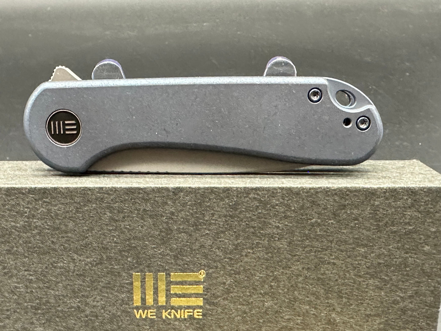 WE Knife Co. Elementum Frame Lock Blue Titanium