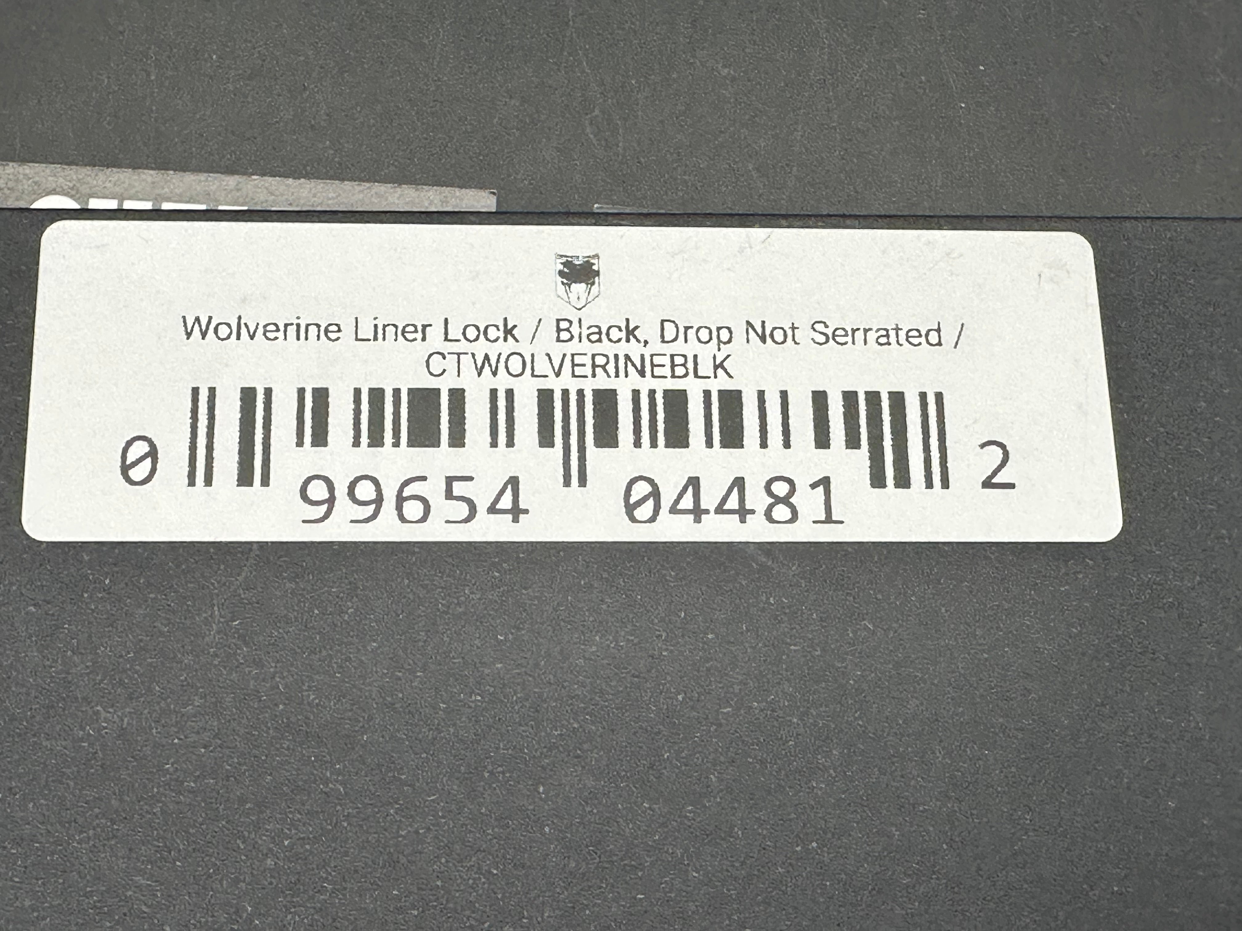 CobraTec Knives Wolverine - Black G-10 (3.13" D2)