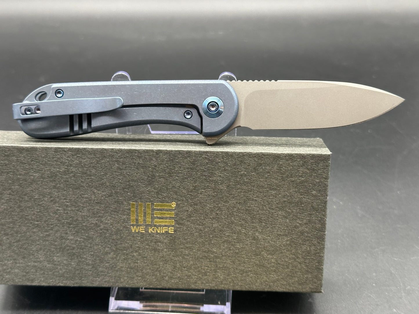 WE Knife Co. Elementum Frame Lock Blue Titanium