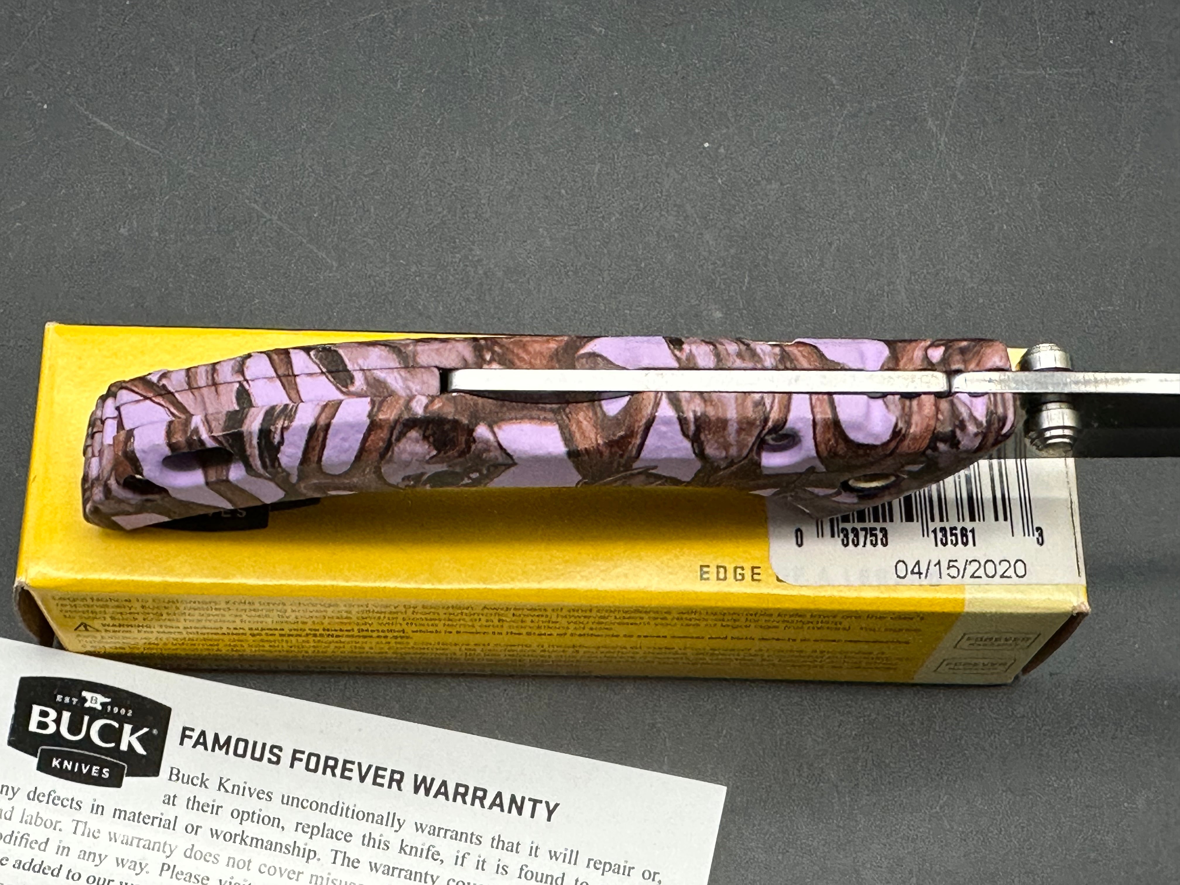 Buck Bantam (New) Discontinued Pink Mossy