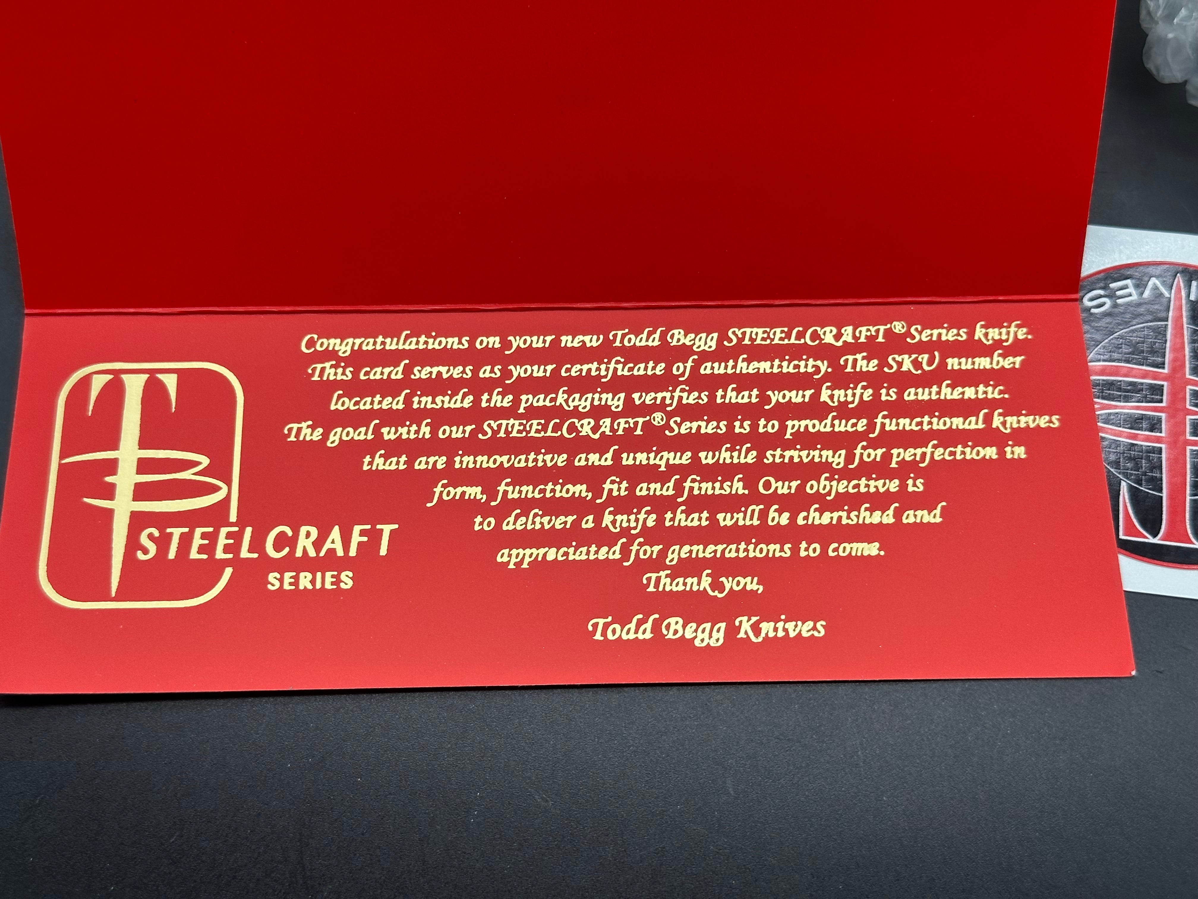 Todd Begg Steelcraft Bodega full size